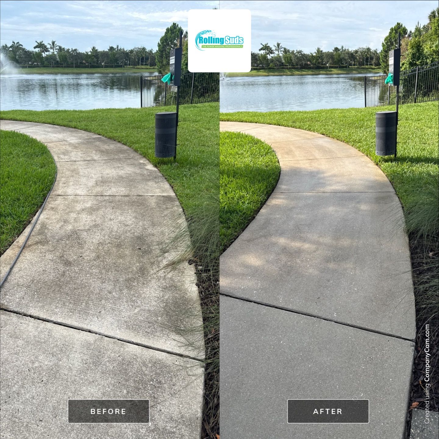 Apartment Flat Work by Rolling Suds Power Washing of Naples - Fort Myers