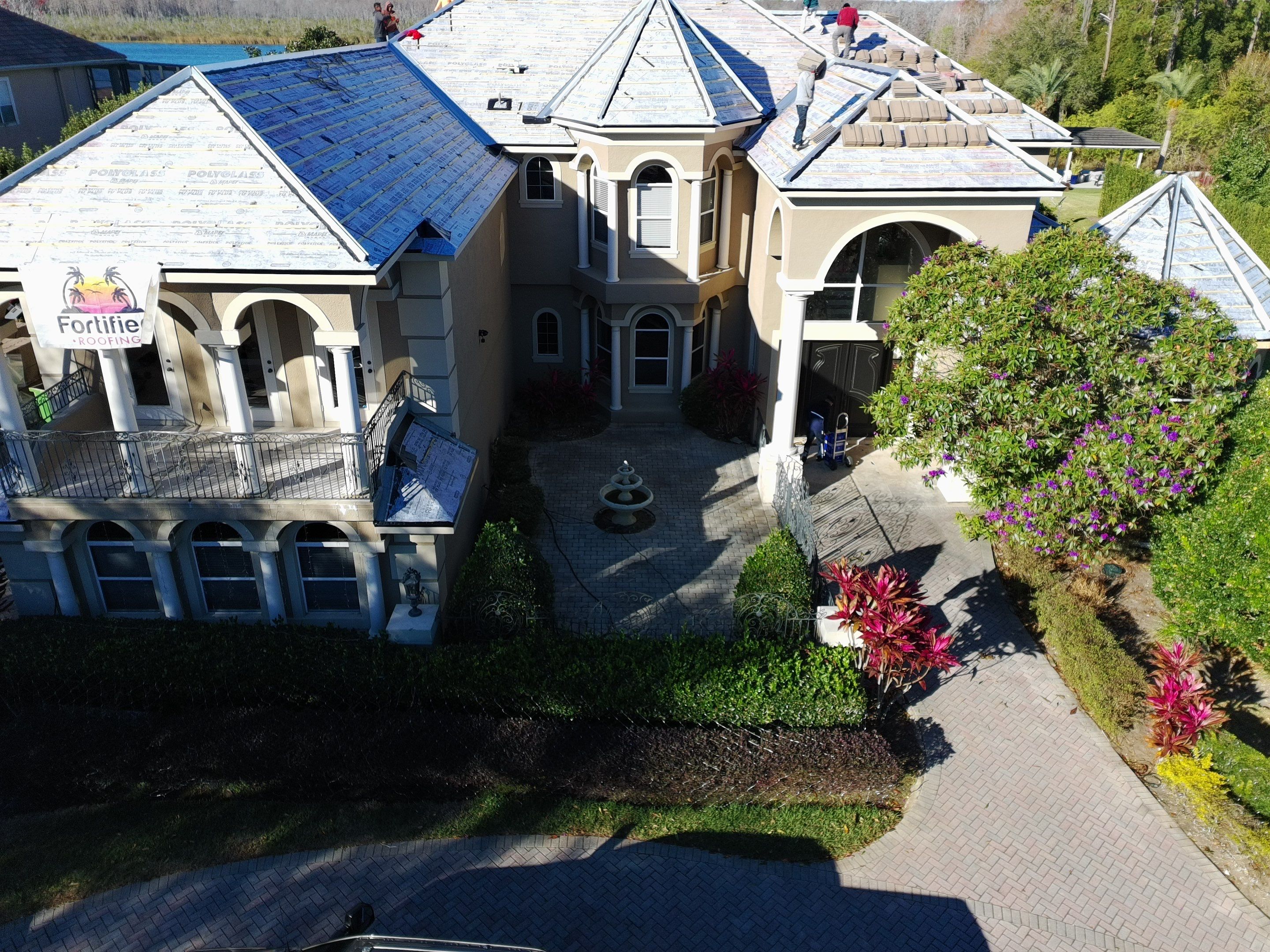 Mediterranean Tile Roof Replacement and Leak Remediation in Orlando by Fortified Roofing Solutions Corp.