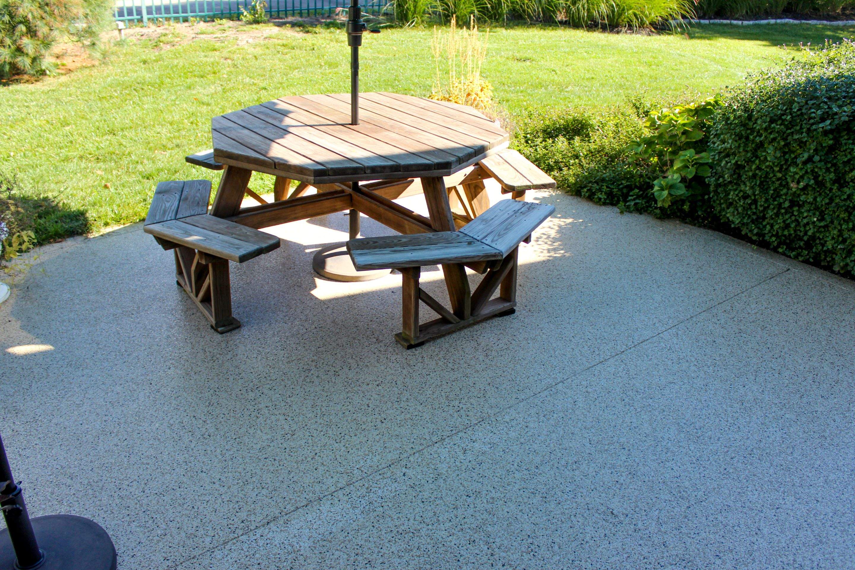Patio Installation using Driftwood by Your1DayFloor.com