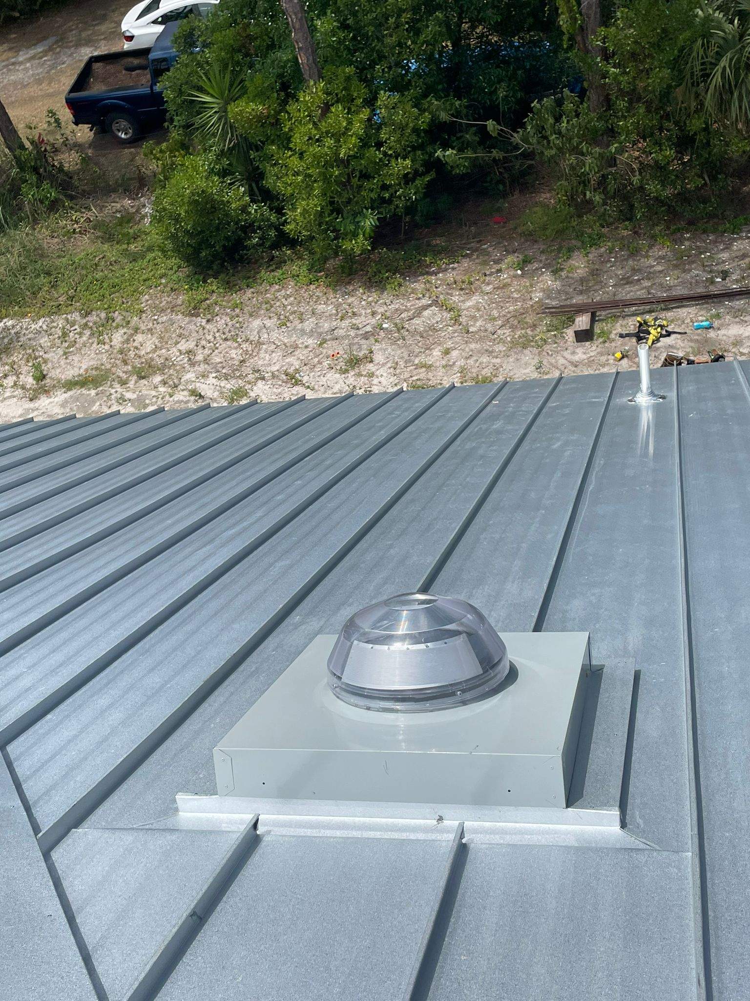 24ga 1.5" Mechanical Seam Mill Finish by Total Roofing System The Metal Roof Experts