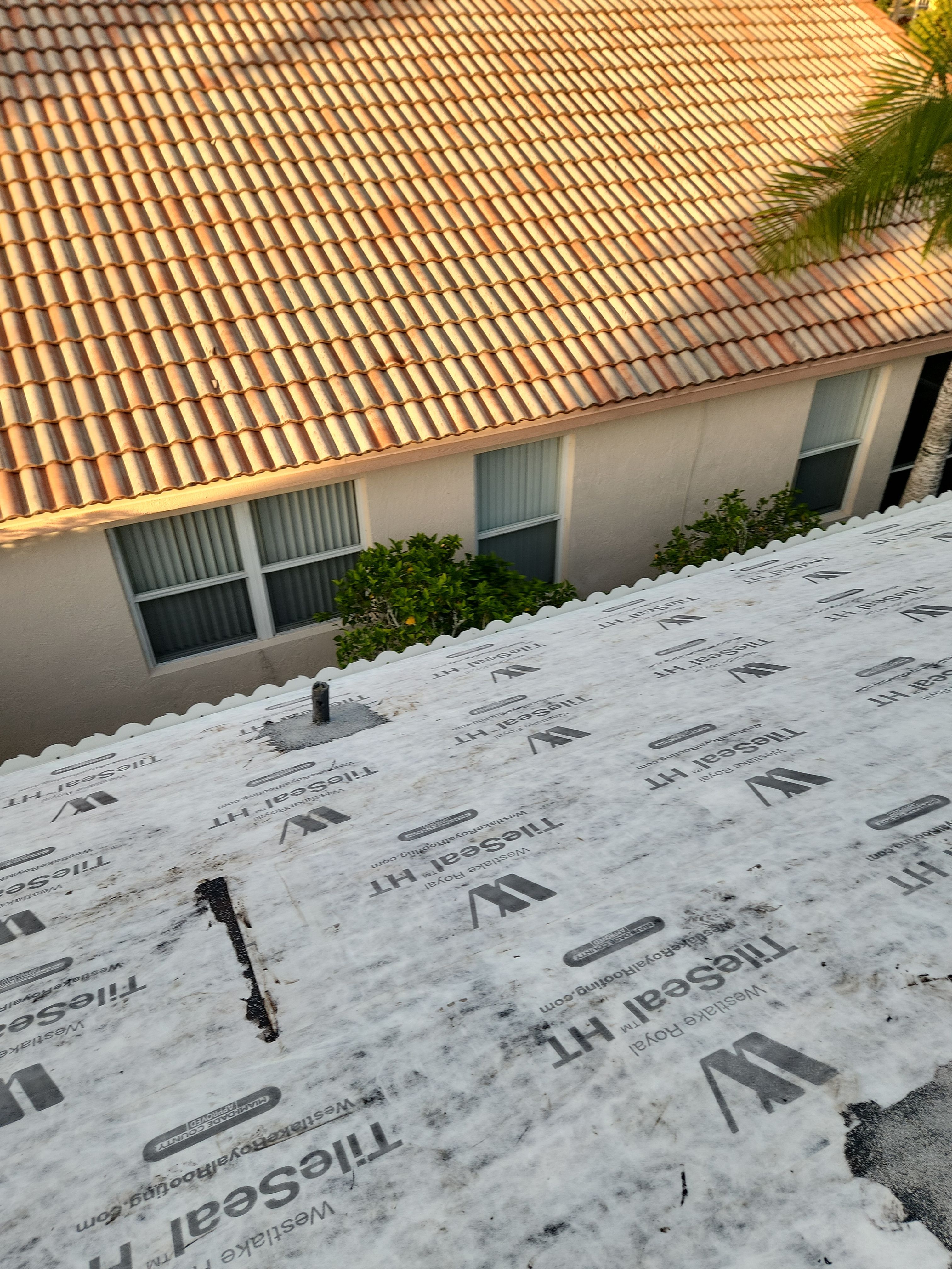 Concrete Tile Roof Replacement and Wood Decking Repair in Boca Raton by Aastro Roofing