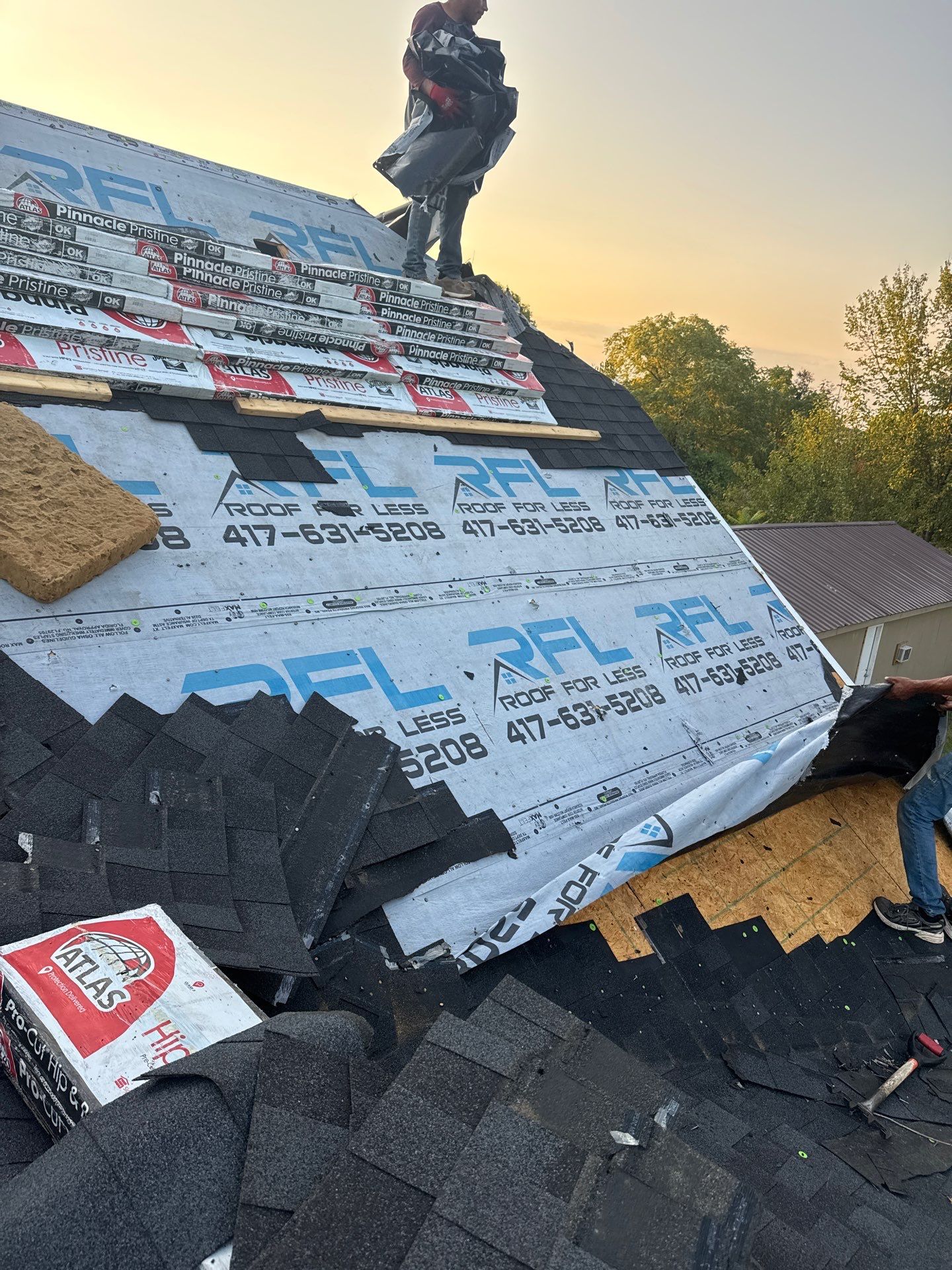 Multi Structure Residential Roofing + Gutters + Downspouts + Siding Install  by Titan Commercial & Residential Roofing 