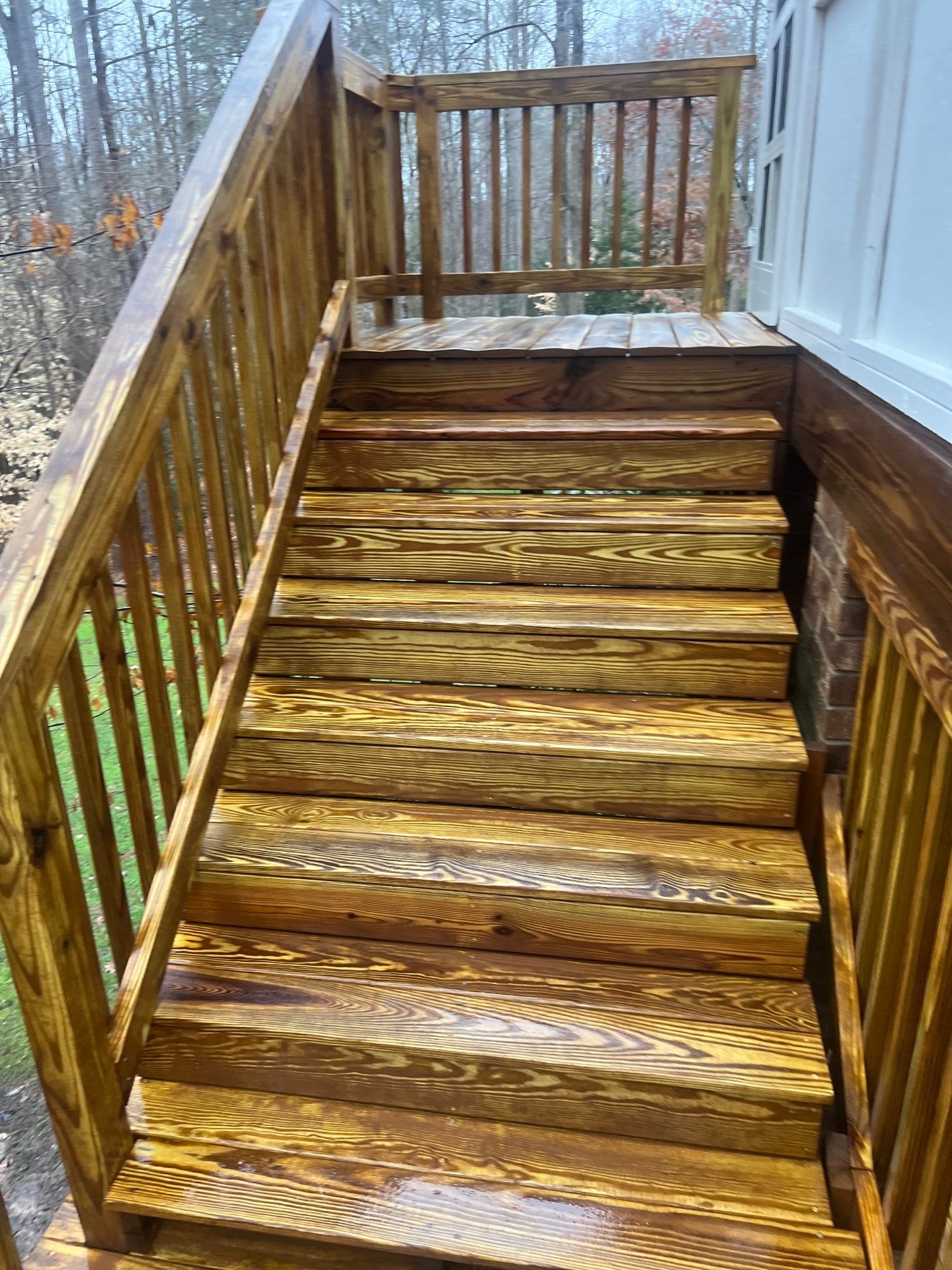 Multi level Deck coated with Wood Sealant by DuraSeal