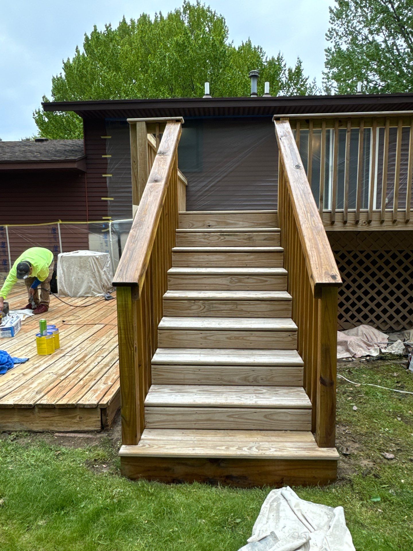 Deck Staining Project Completed in Muskegon, Michigan 49444 by Gordon Painting