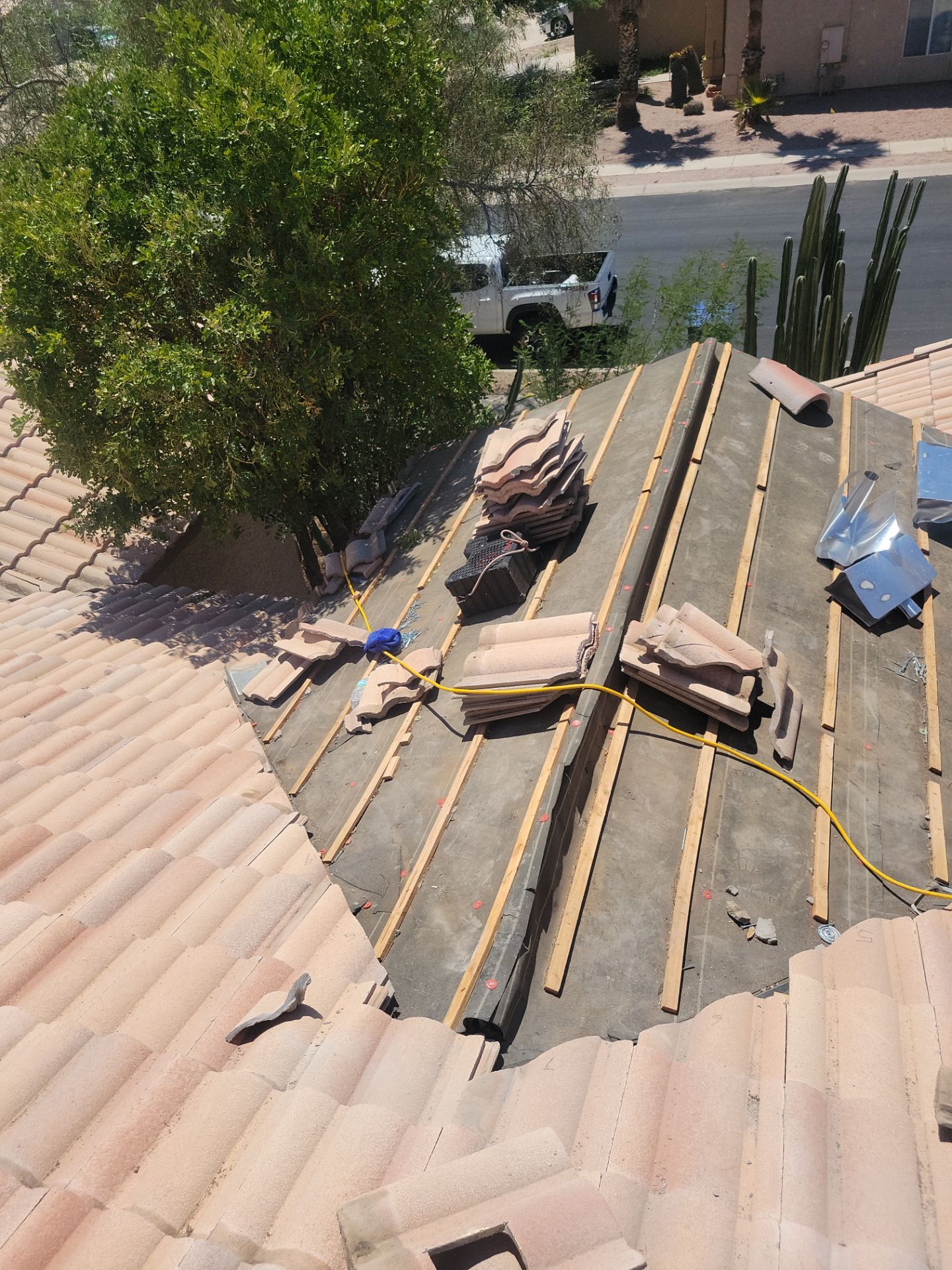 Concrete Tile Roof Repair and Underlayment Replacement in Marana by West Coast Roofing AZ