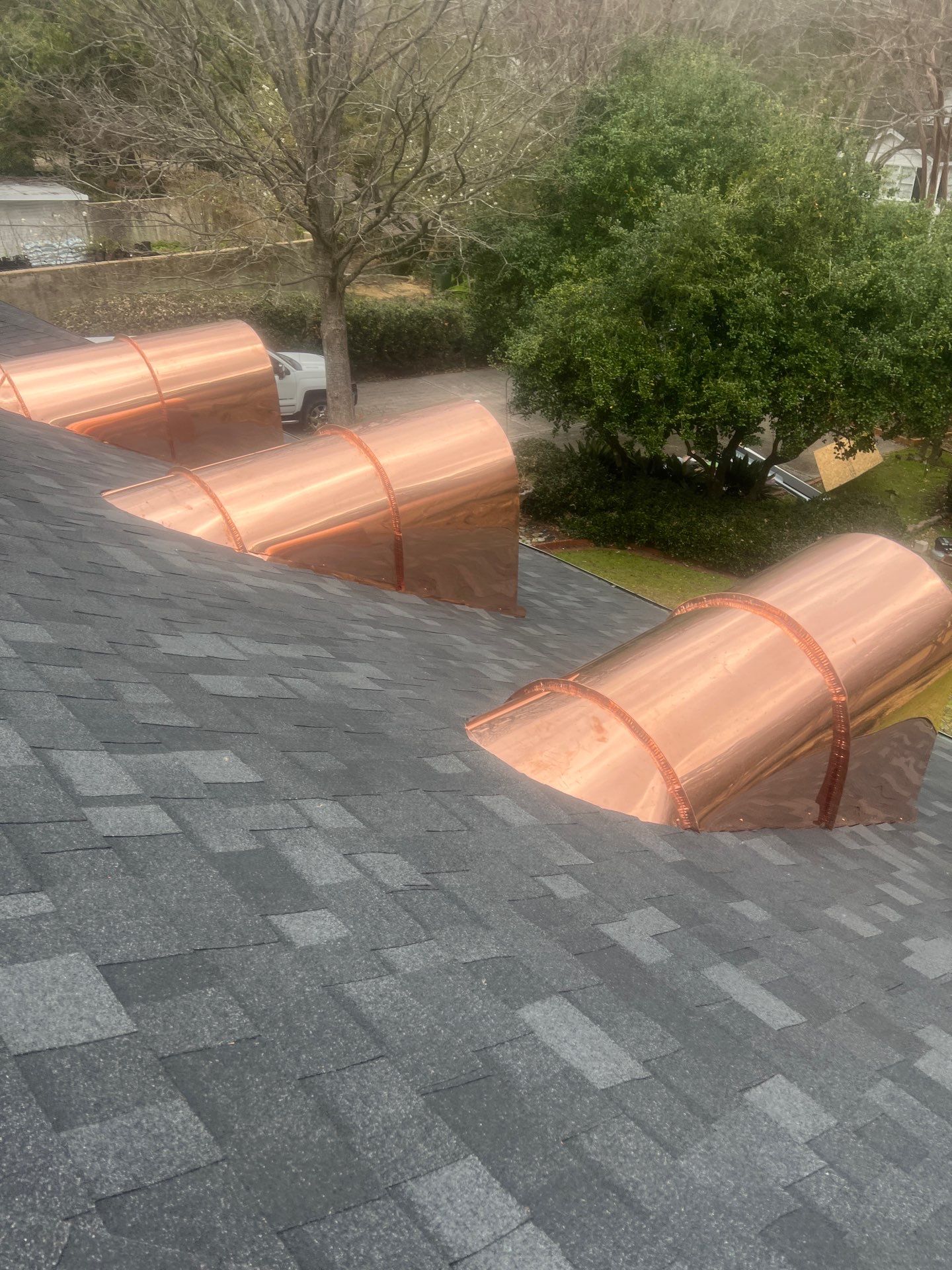 Onyx Black Shingle w/ Copper Upgrades by IAM Roofing LLC