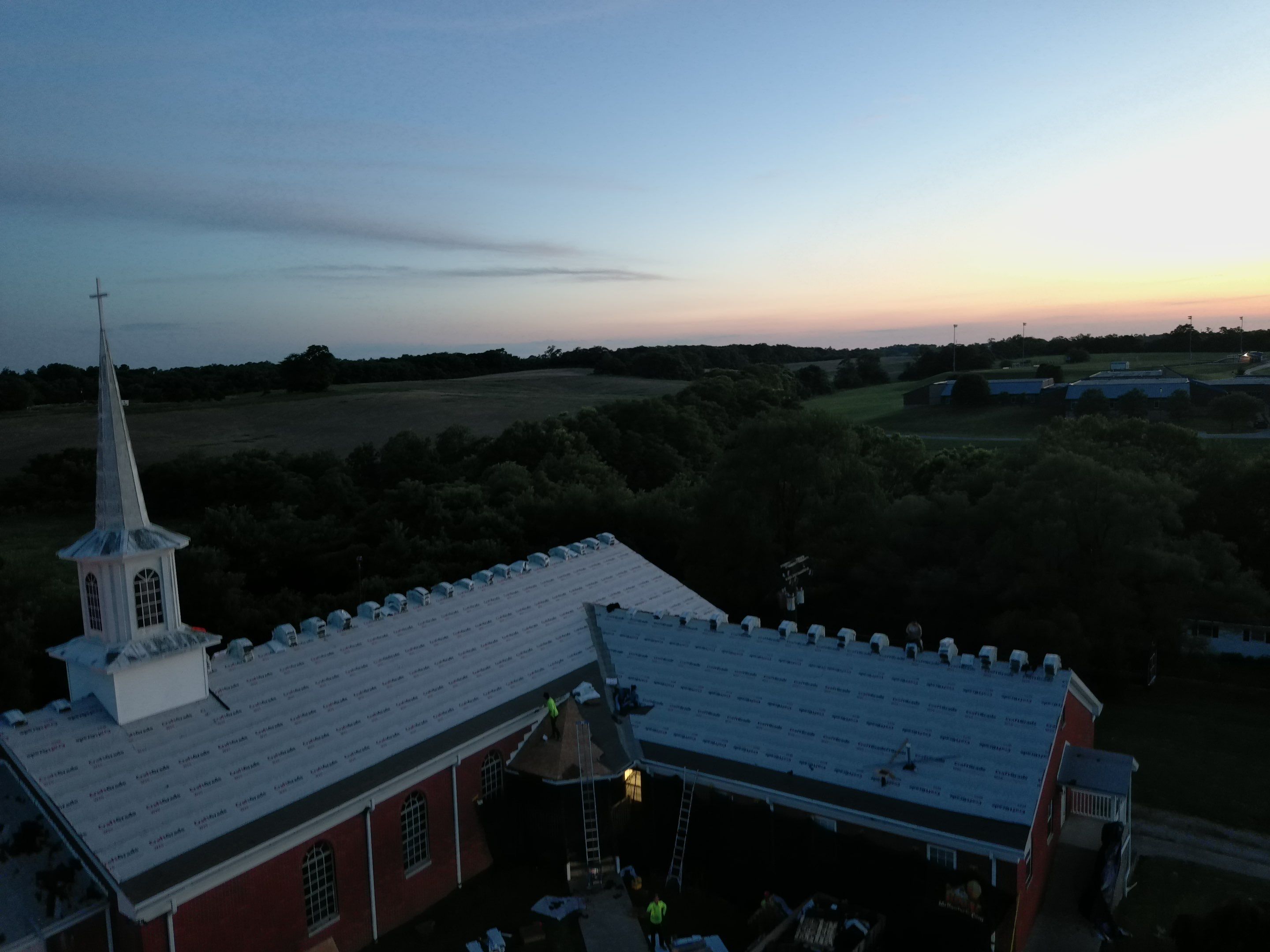 Commercial Roofing Installation using Performance Shingles by Mr. Roofer