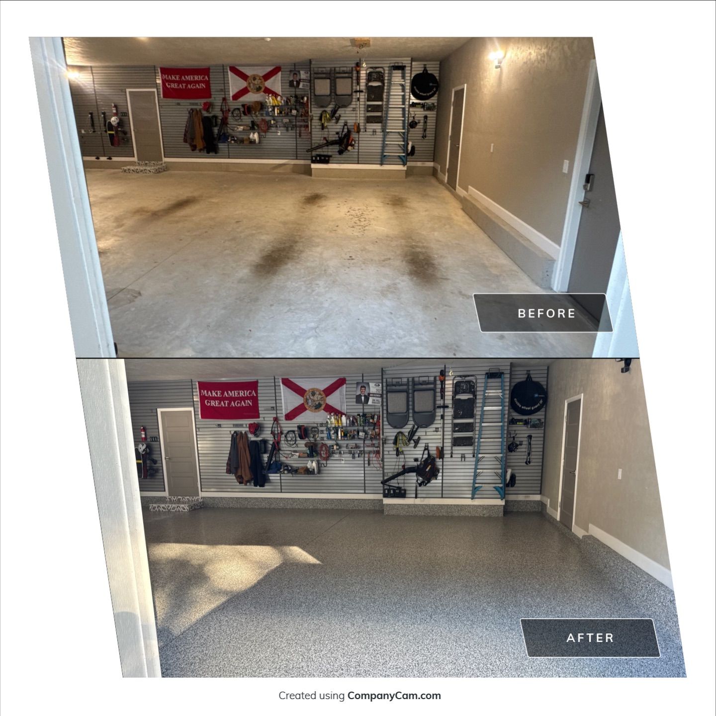 Project in Gainesville, FL by Cross Creek Concrete Coatings