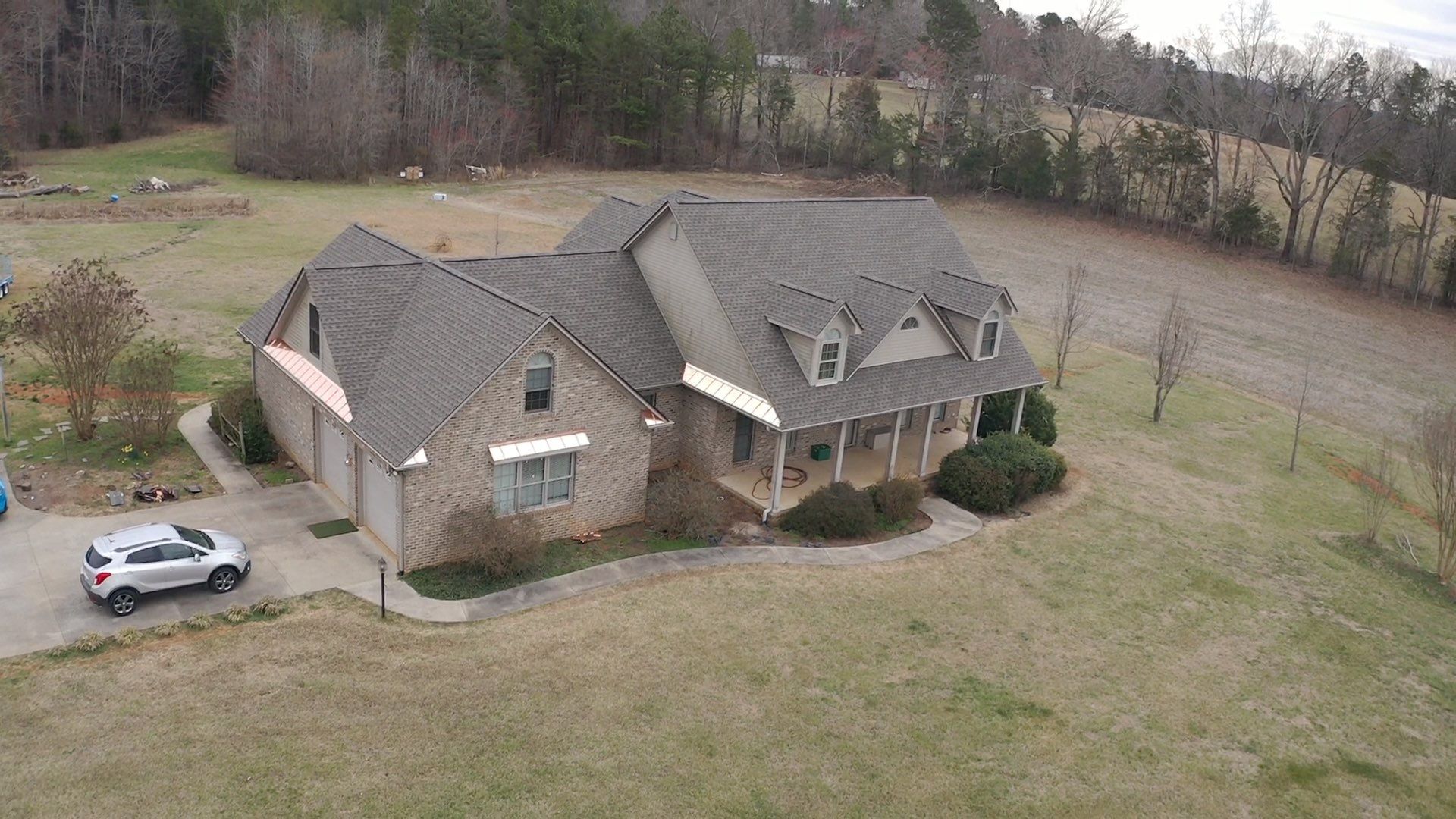 GAF Weathered Wood and Custom Copper by Just In Time Roofing and Restoration