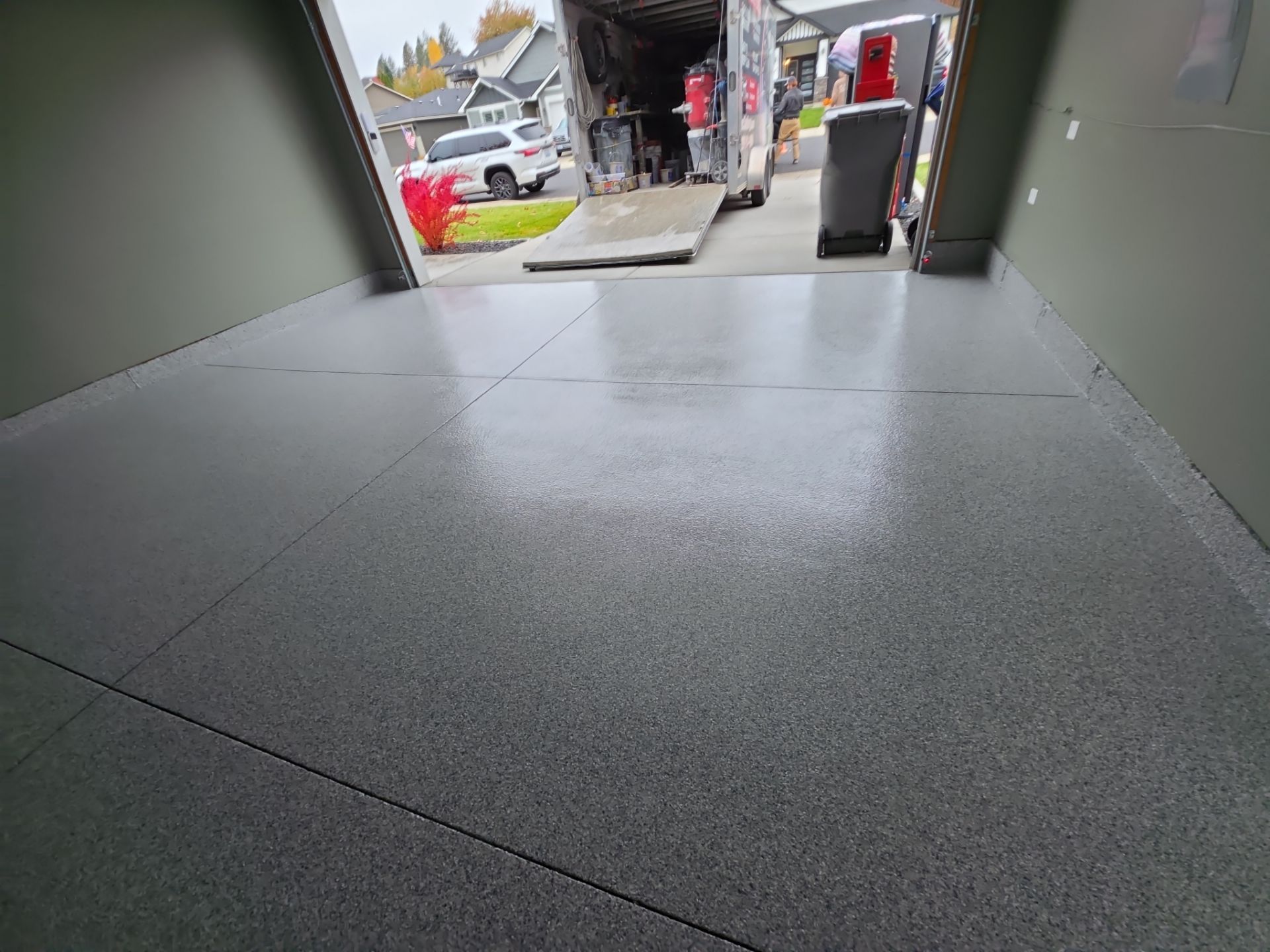 Garage Transformation using Tidal Wave by Croc Coatings, LLC