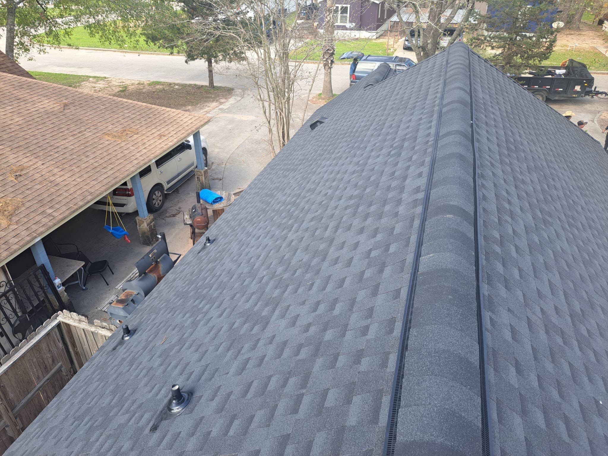 Moss-Covered Roof Made New — Conroe, TX by PL Roofing & SB Roofing, LLC.