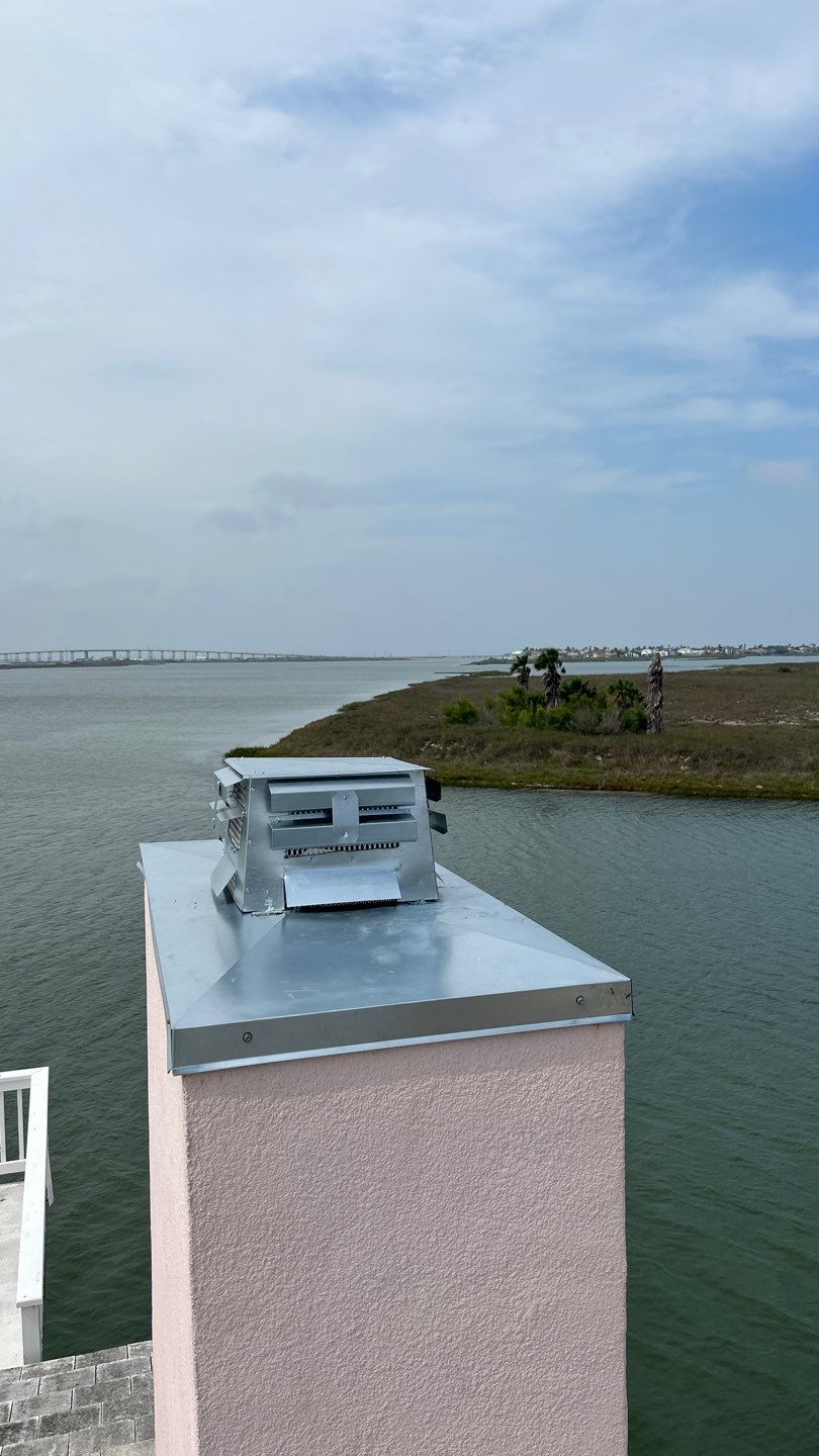 Chimney Cap & Chase Replacement using Galvanized Chimney Cap & Chase by Lighthouse Roofing
