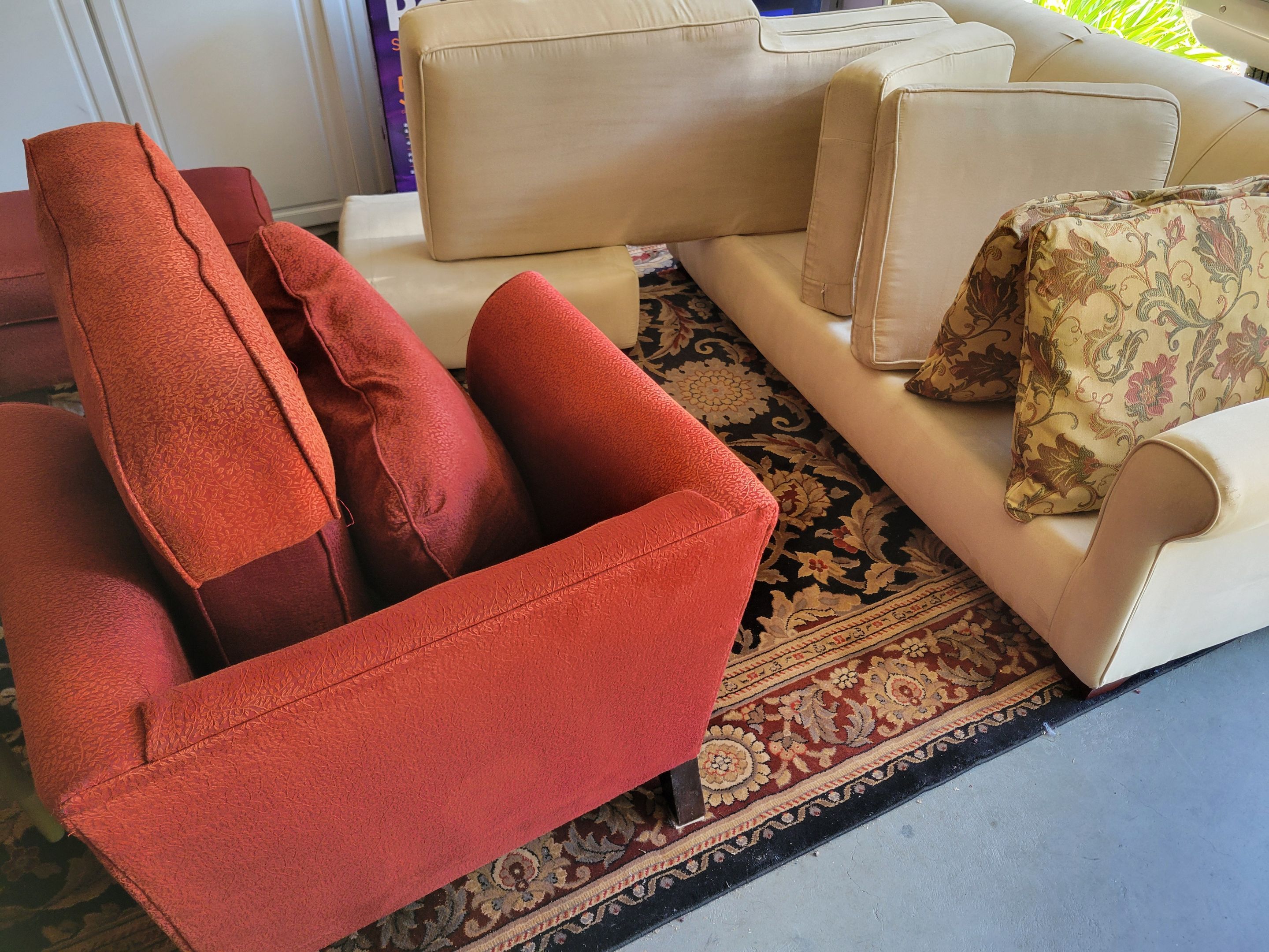 Cleaning a Sofa with Chase and a Chair by Ardent Carpet Restore LLC