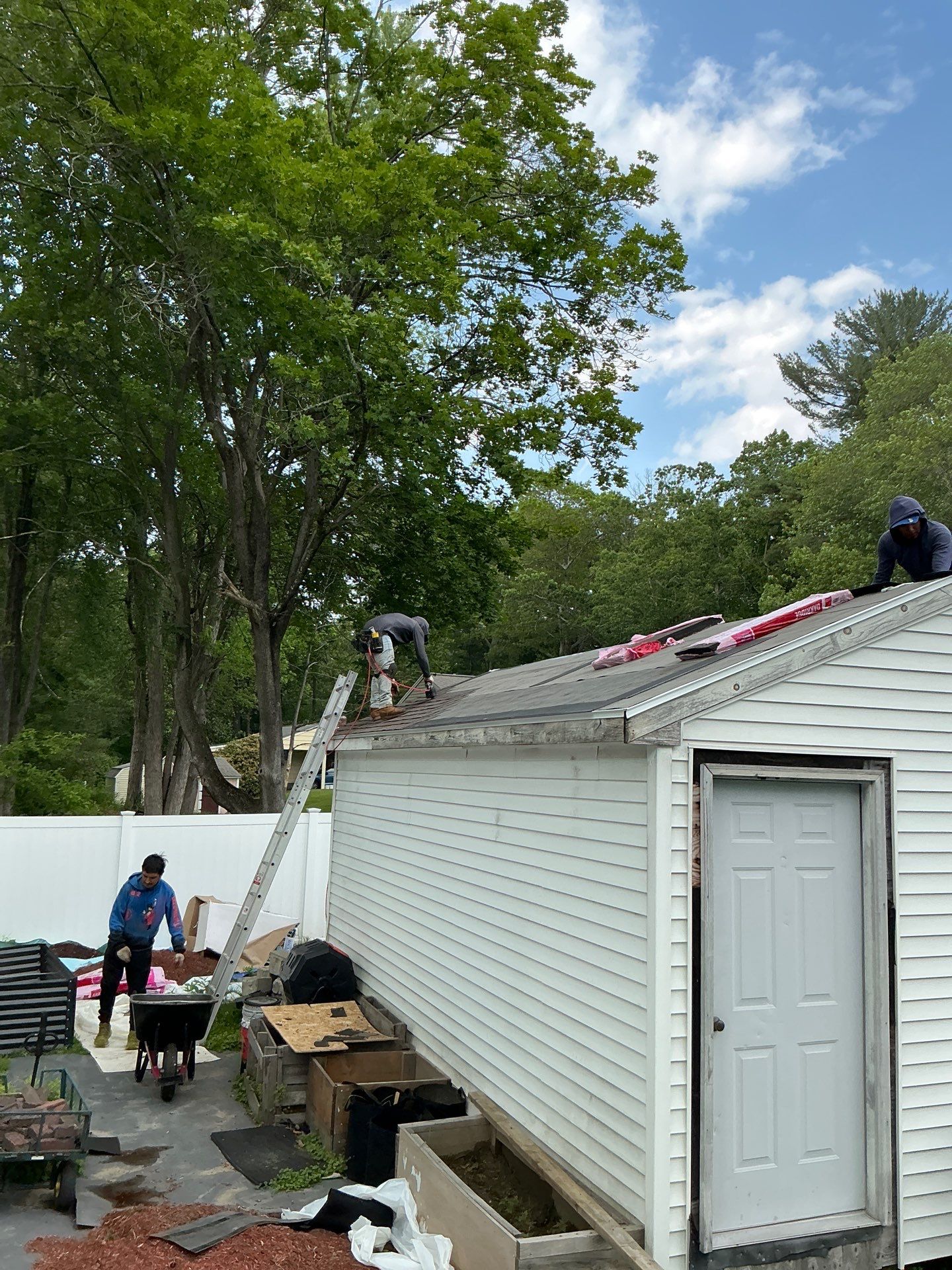 Full Roof Replacement & Chimney Repair – Onyx Black, MA by Mighty Dog Roofing of Greater Middlesex County
