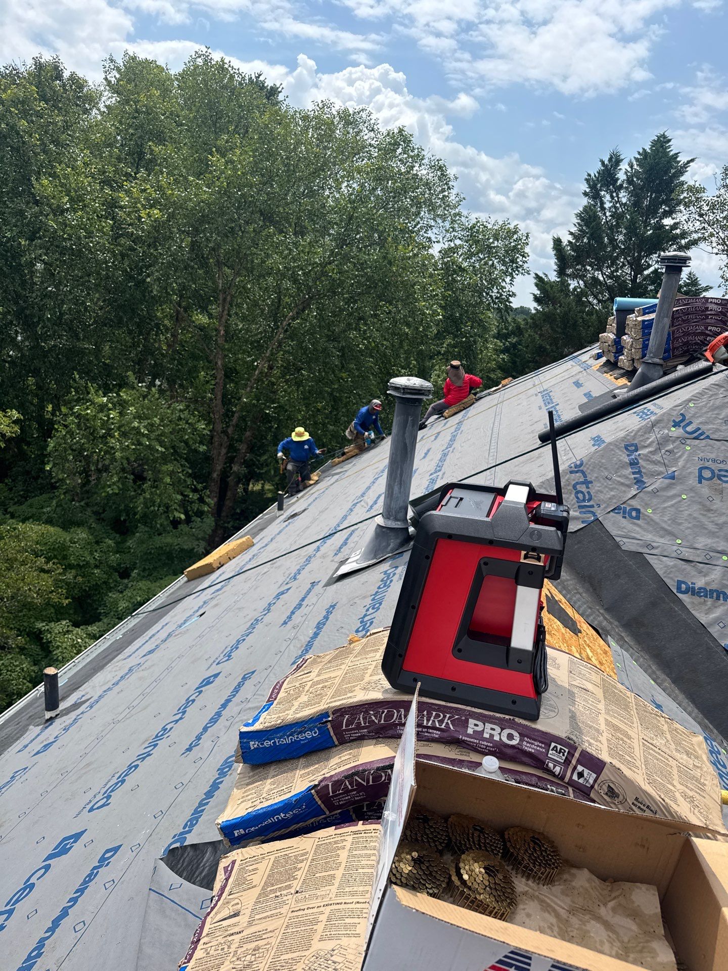 New Shingle Roof & New Gutters and downspouts with covers by Alpha Design Services