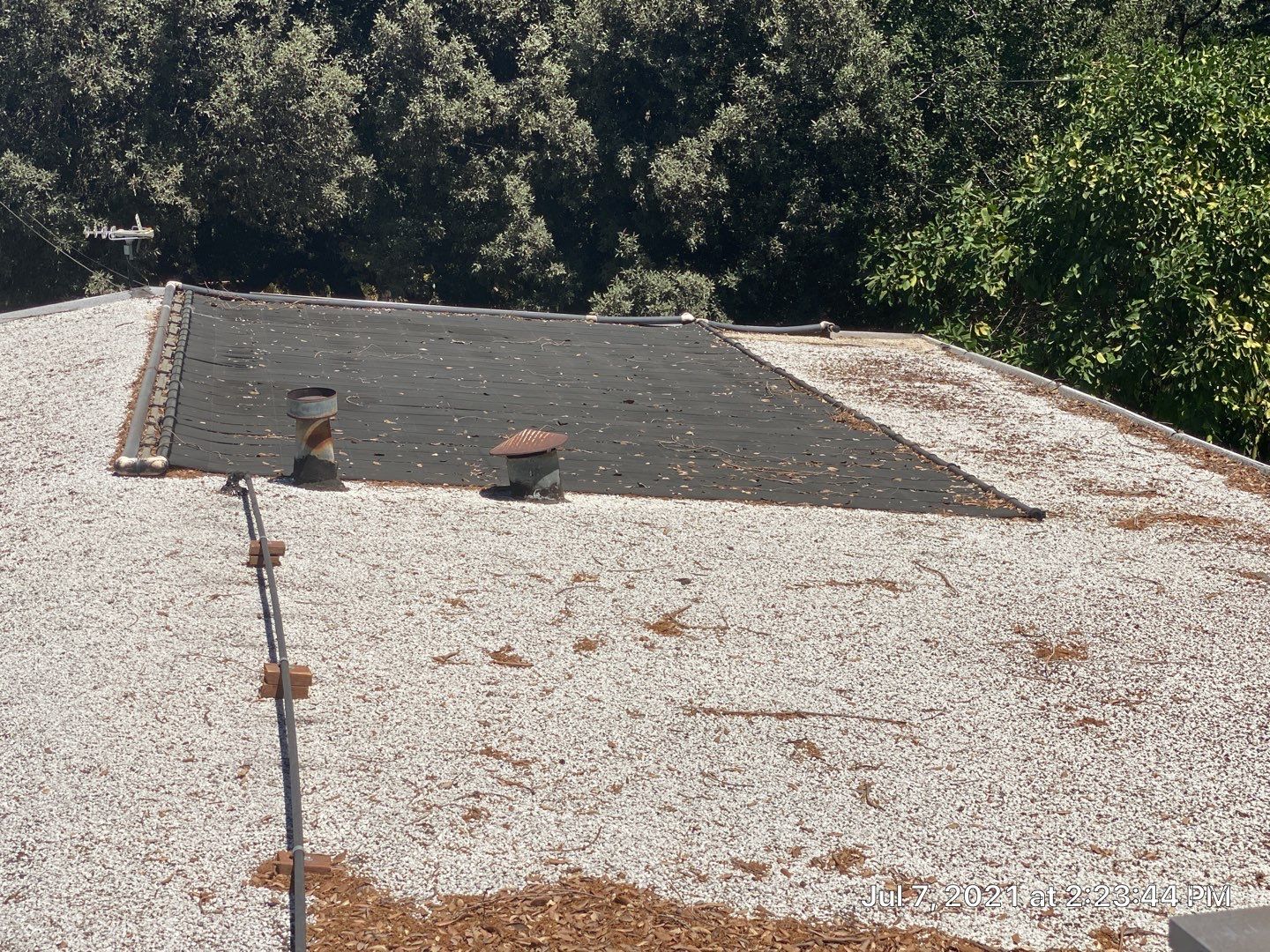 New spray insulation roof over tar and gravel with coatings by Straight Edge Roofing Inc