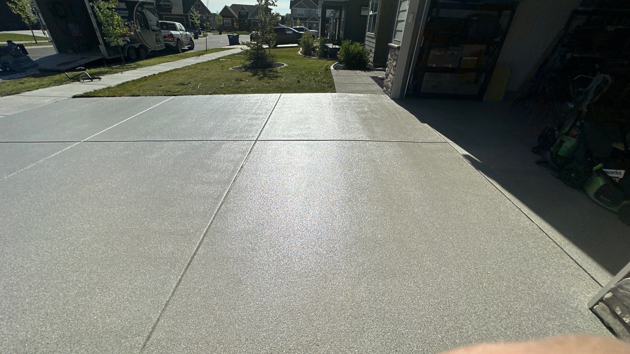 Driveway and Patio Transformation - Quartzite Hybrid by Croc Coatings, LLC