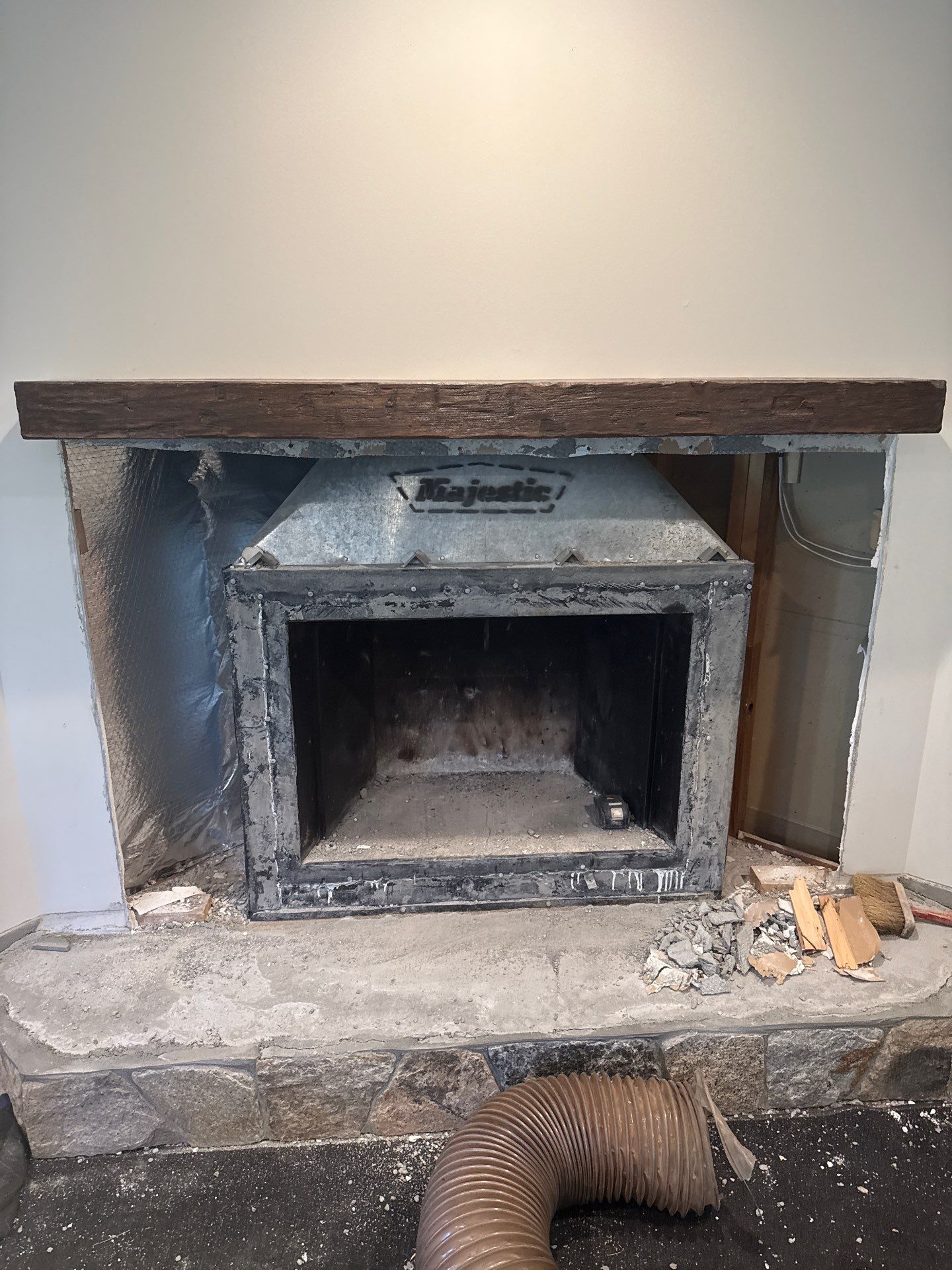 Fireplace Change out by Neighborhood Chimney Services 