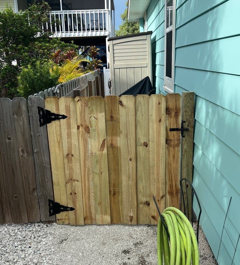 Anna Maria Island, FL 4ft. Tall Spaced Picket Wood Fence  by Asap fence and gates, LLC