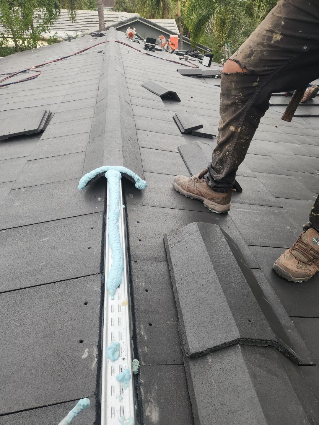 Residential Roofing Installation using WestLake Roofing Tile by BLUES BROTHERS ROOFING