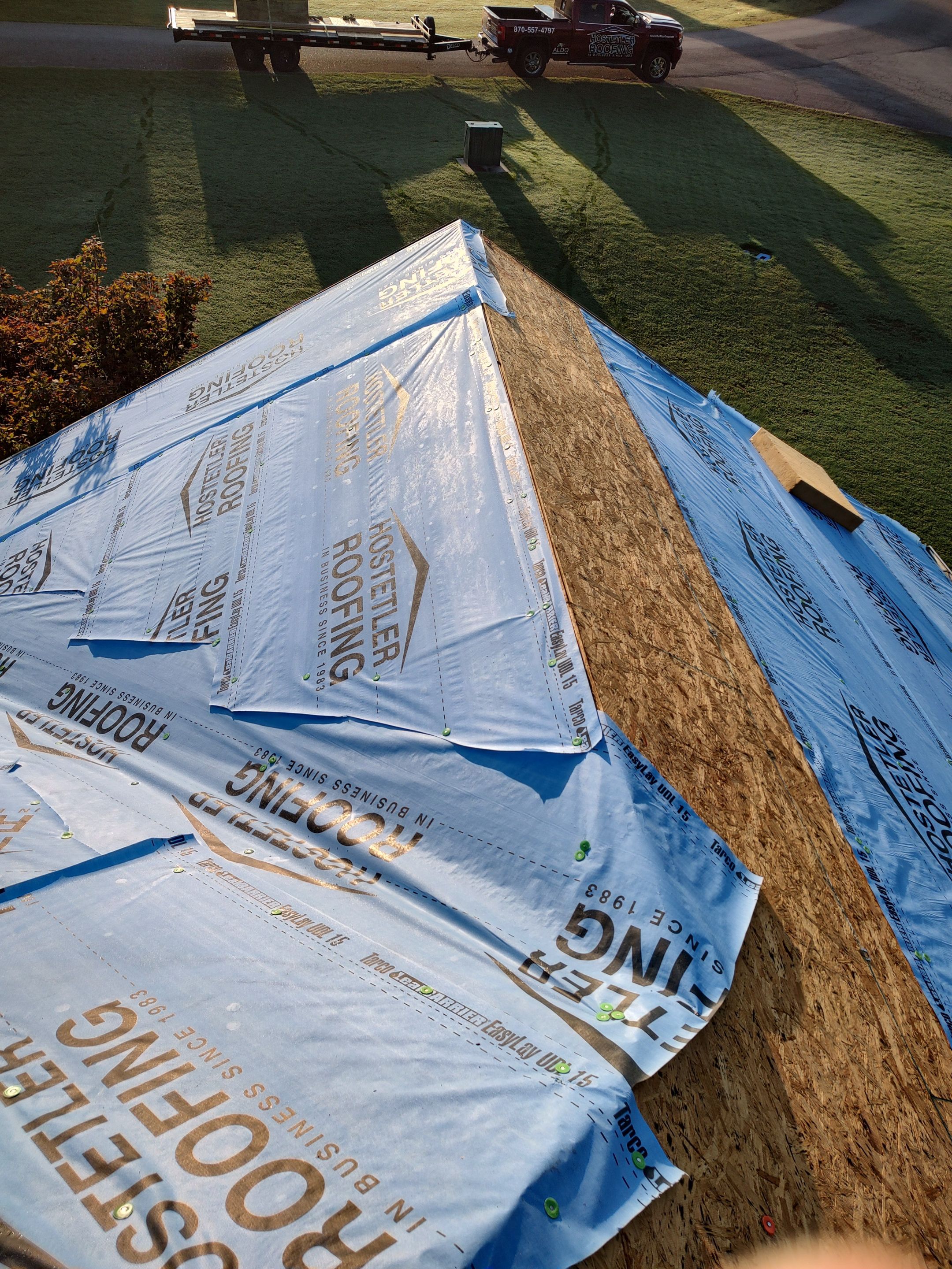 Residential Roofing Repair using Malarkey Highlander: Natural Wood by Hostetler Roofing