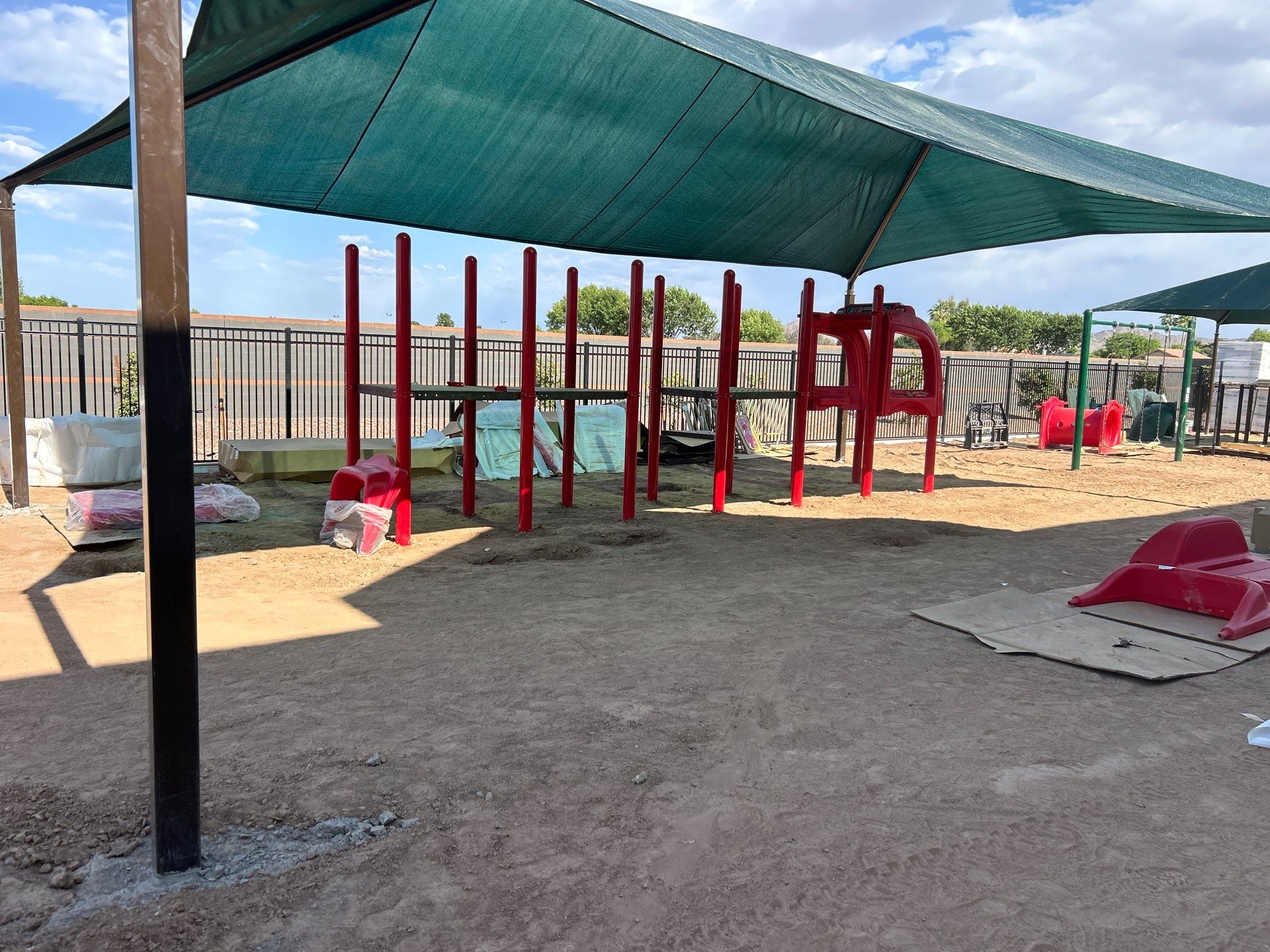 Synthetic Turf and Playground Equipment Queen Creek Preschool by Southwest Greens Midwest