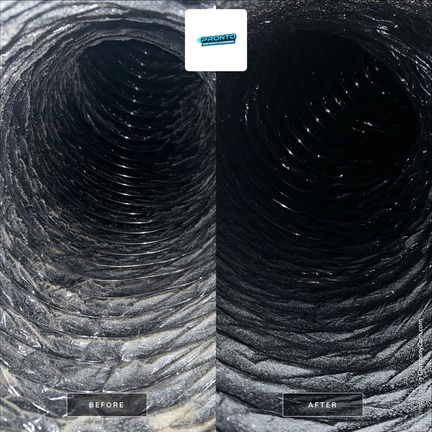 Duct Cleaning using Commercial vaccum by Pronto Air Duct Cleaning