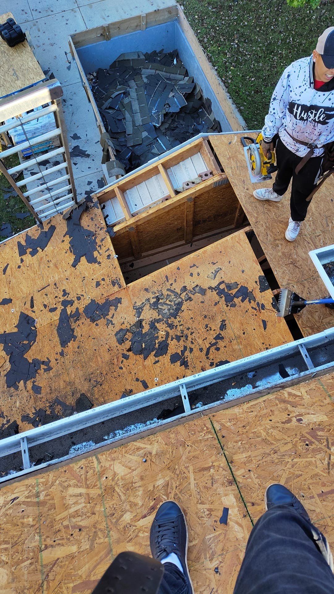 Roof replacement, interior and gutters repair by hail and wind damage by Just Brilliant Restoration JBR