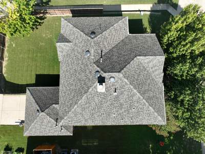 Residential Roofing Installation using CertainTeed Landmark MaxDef Weathered Wood