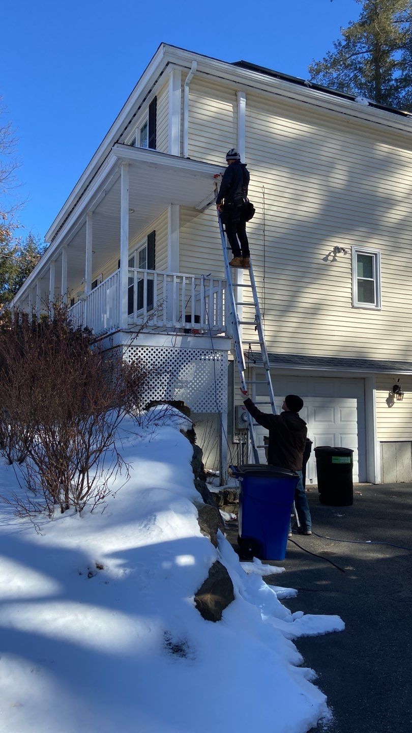  New White Gutter Installation  by Sensible Home Solutions