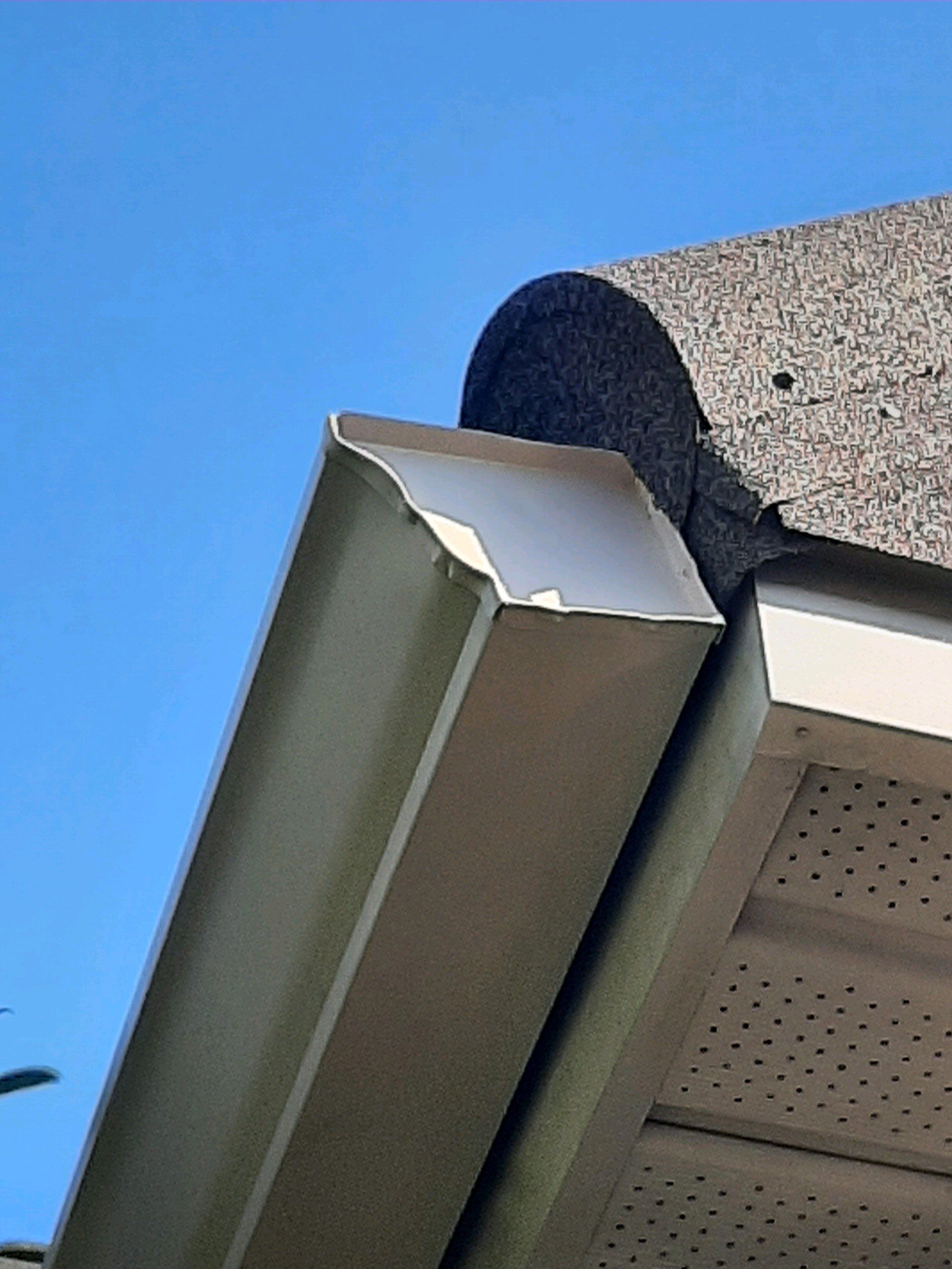 Seamless Gutter Installation with Wicker Color K-Style Gutters and LeafBlaster Pro Mesh Gutter Guards by Gutter Professors