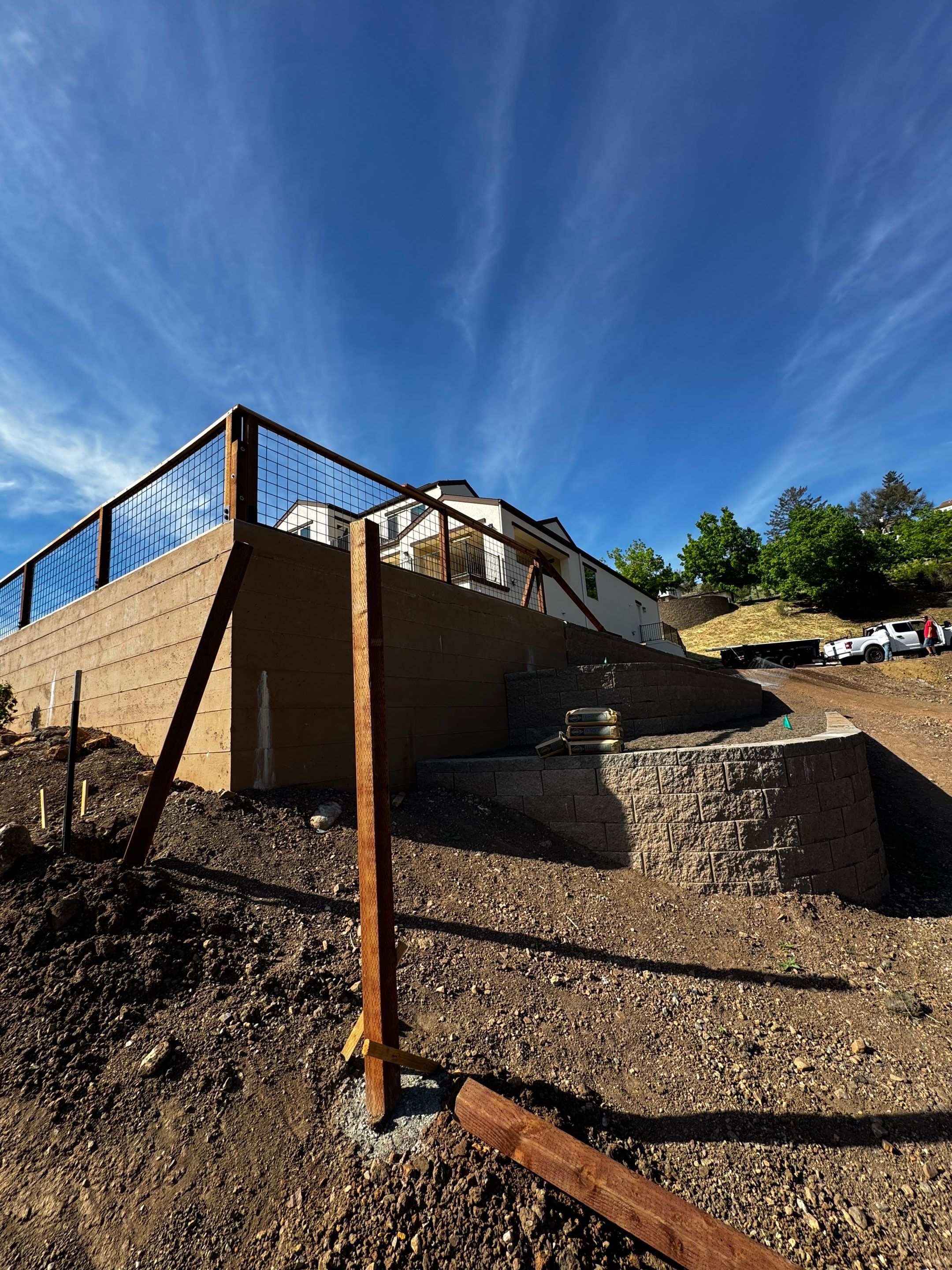 Retaining wall by JRS Construction