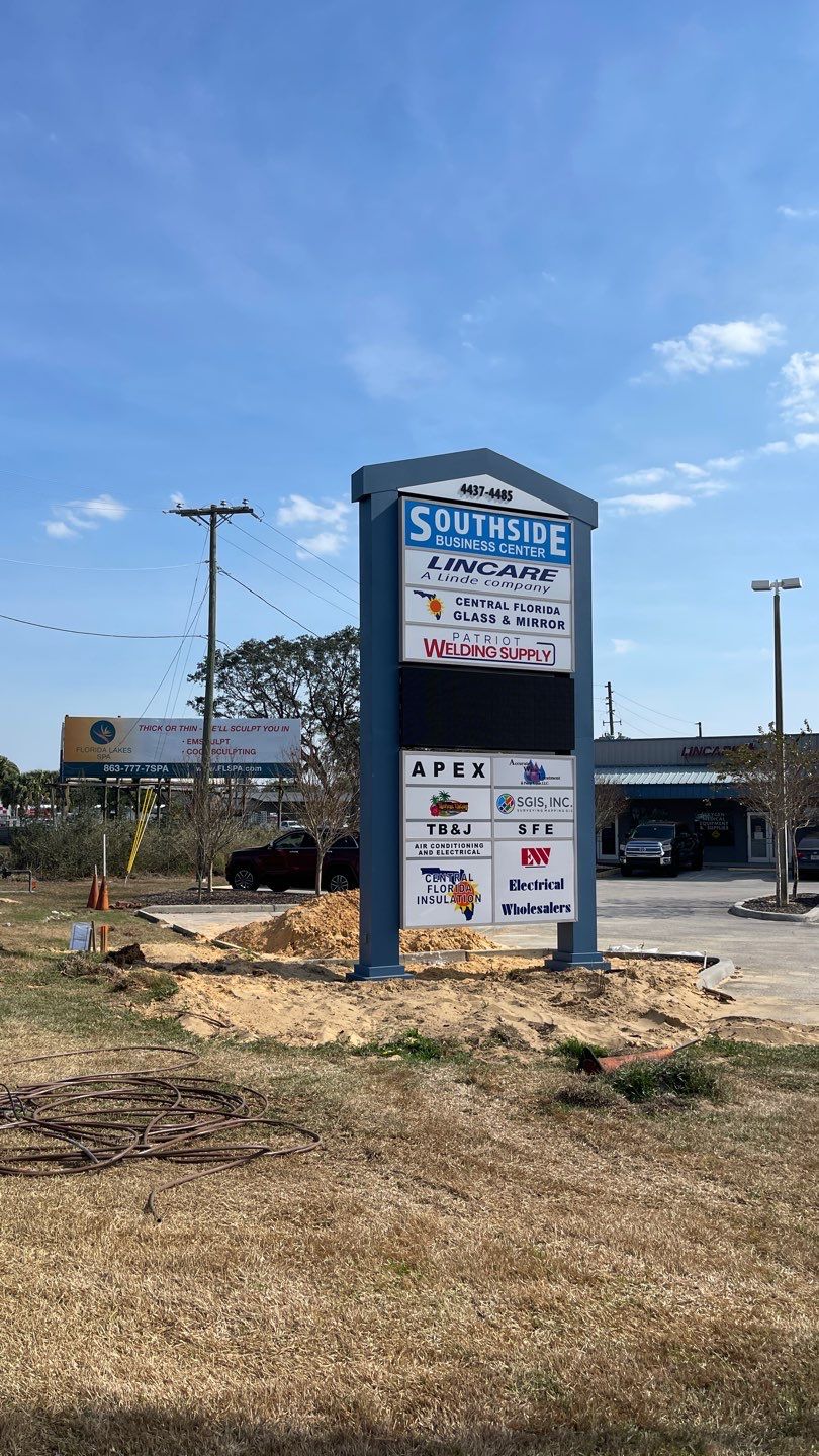 Pylon Sign for Southside Business Center by SignCrafters