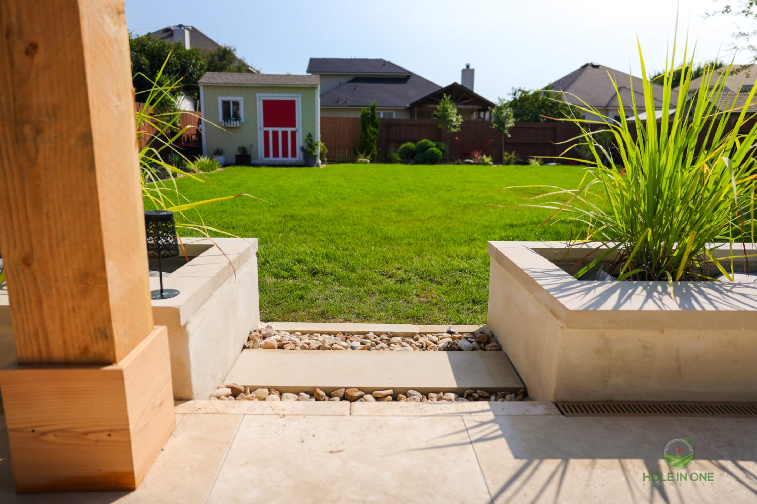Buffalo Crossings, Cibolo Tx.  by Hole In One Lawns, LLC