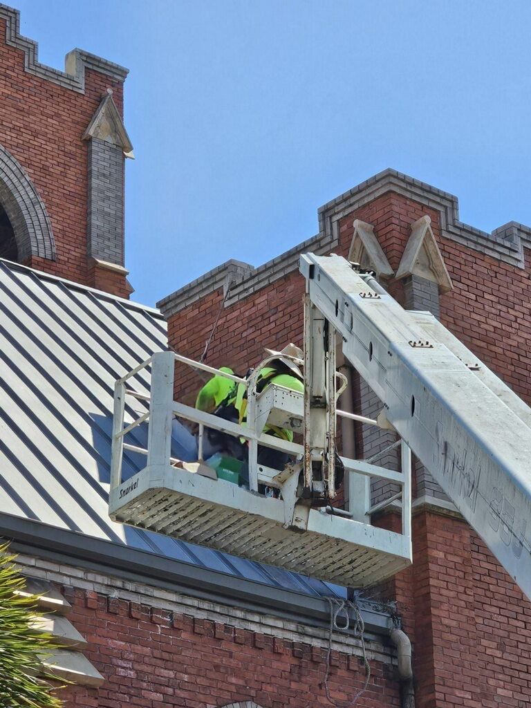 Full Maintenance Project on Downtown Cigar Bar by First Due Roofing