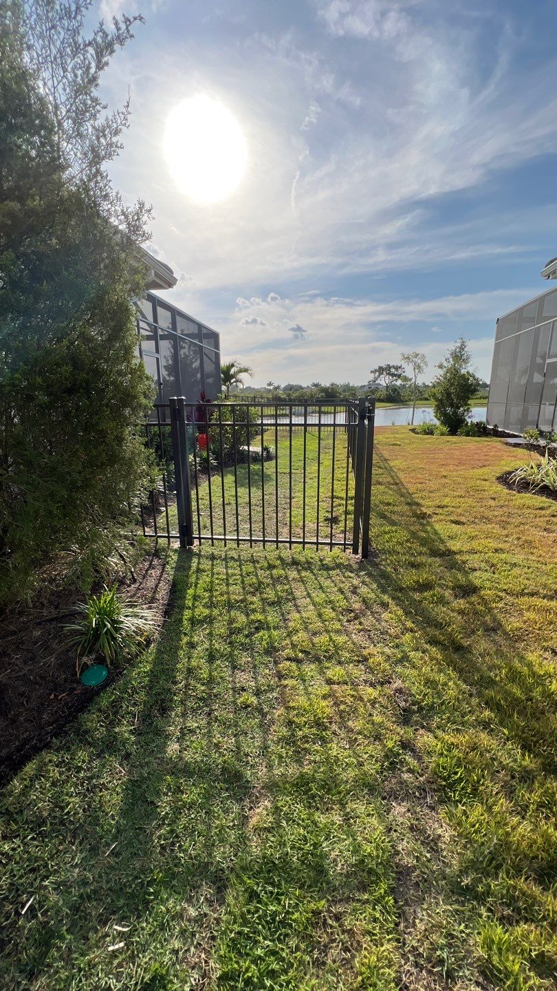 Aluminum Fence Installation using 3 Rail Aluminum Fence by Asap fence and gates, LLC