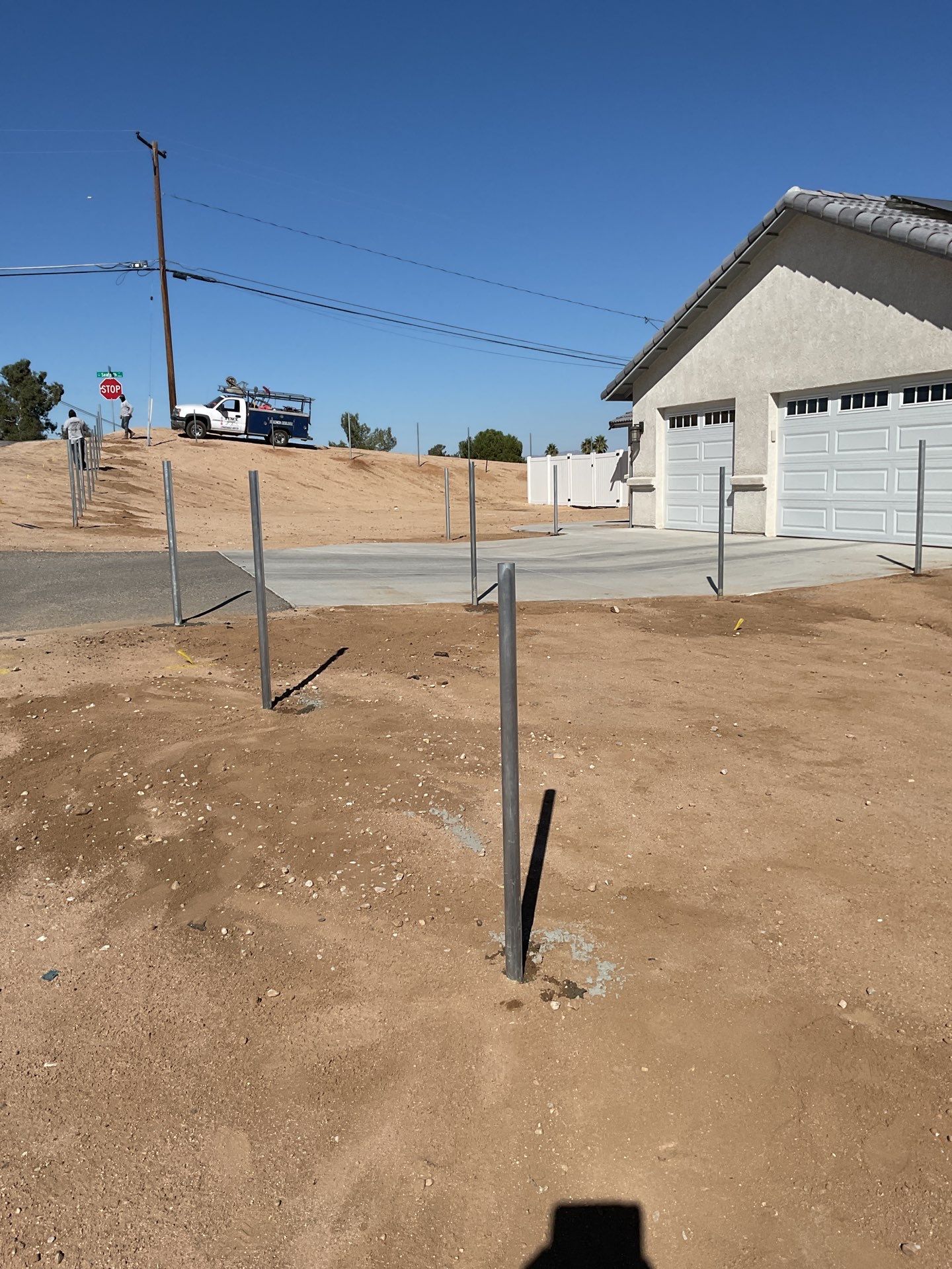 Fence Installation using chain -link by Fence Guys Inc.