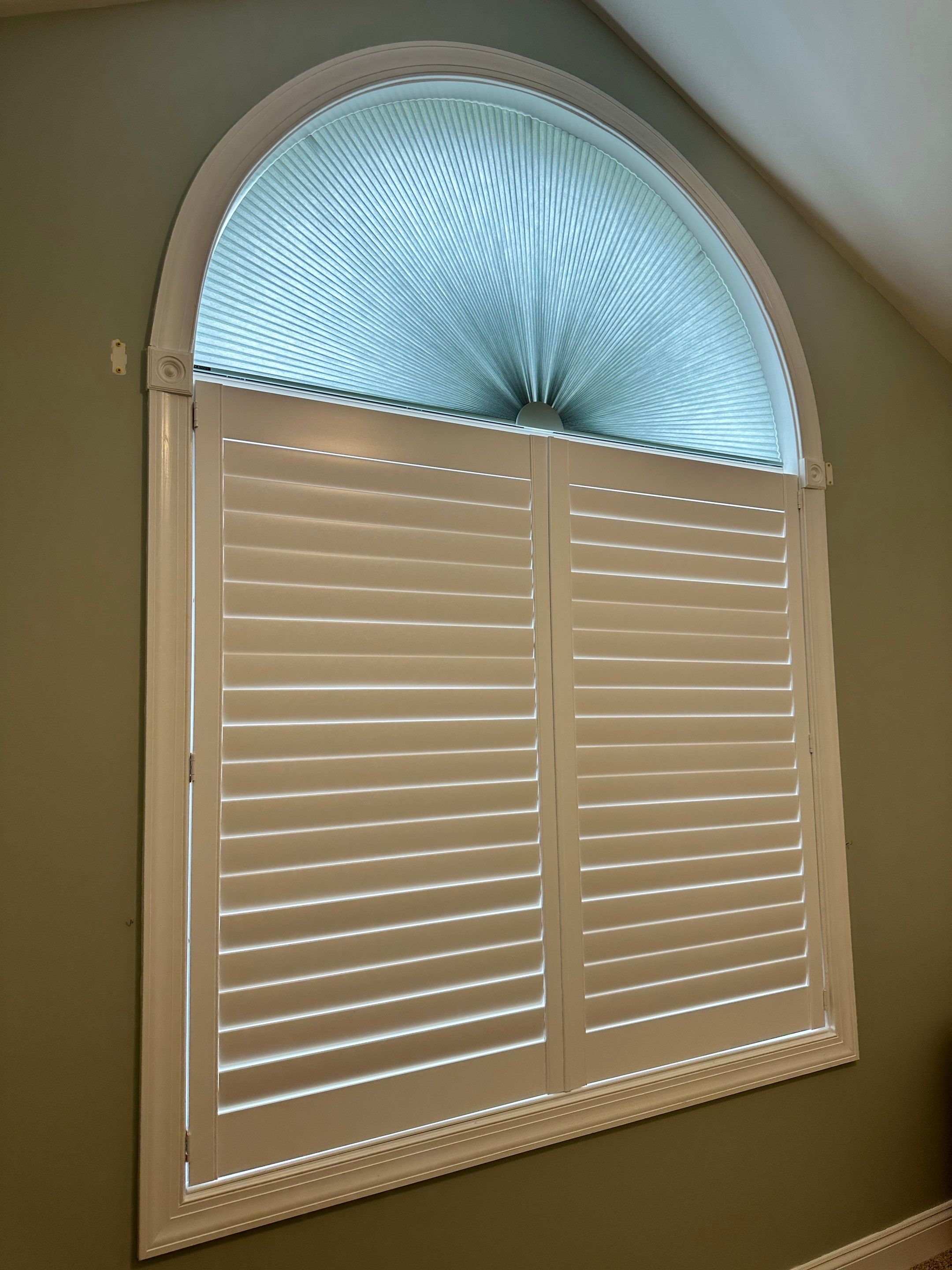 Shutter, Faux Wood Blind, and Honeycomb Installation - Leonardtown by Southern Maryland Custom Blinds
