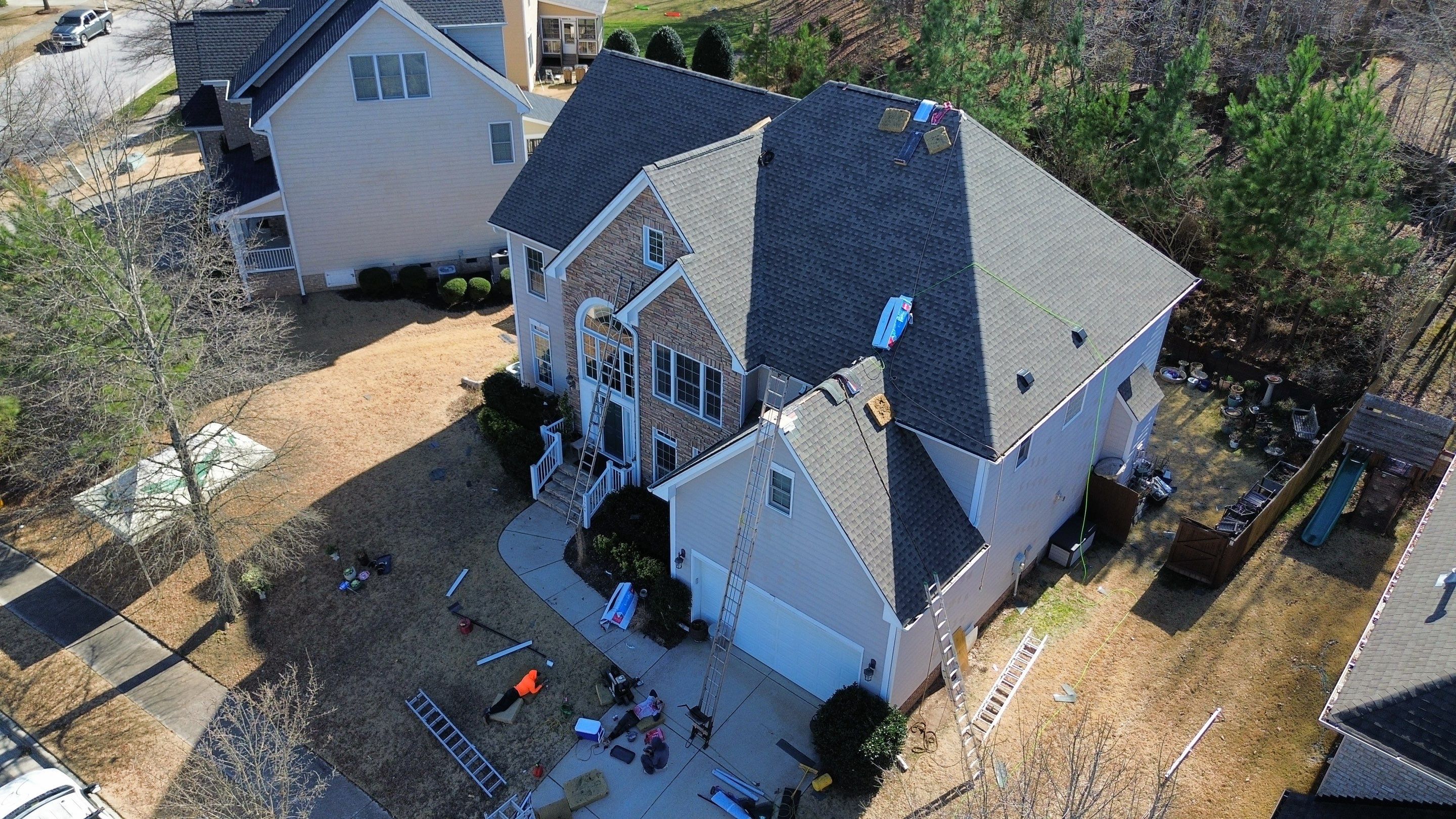 GAF HDZ Weathered Wood by Skybird Roofing