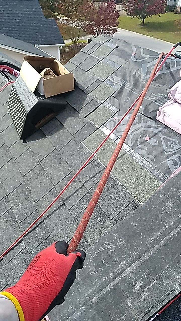 Residential Roofing Installation using Owens Corning Oakridge- Williamsburg Gray by Indigo State Roofing