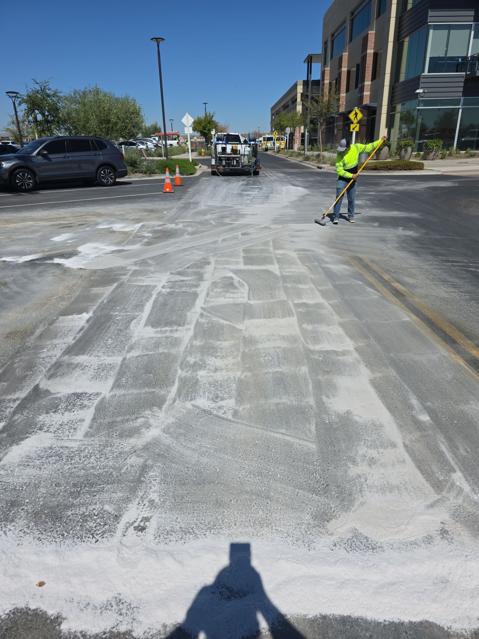 City of Goodyear Asphalt Oil Spill Cleanup & Remediation | Goodyear, AZ 85395 by Patriot Power Washing & Sanitation