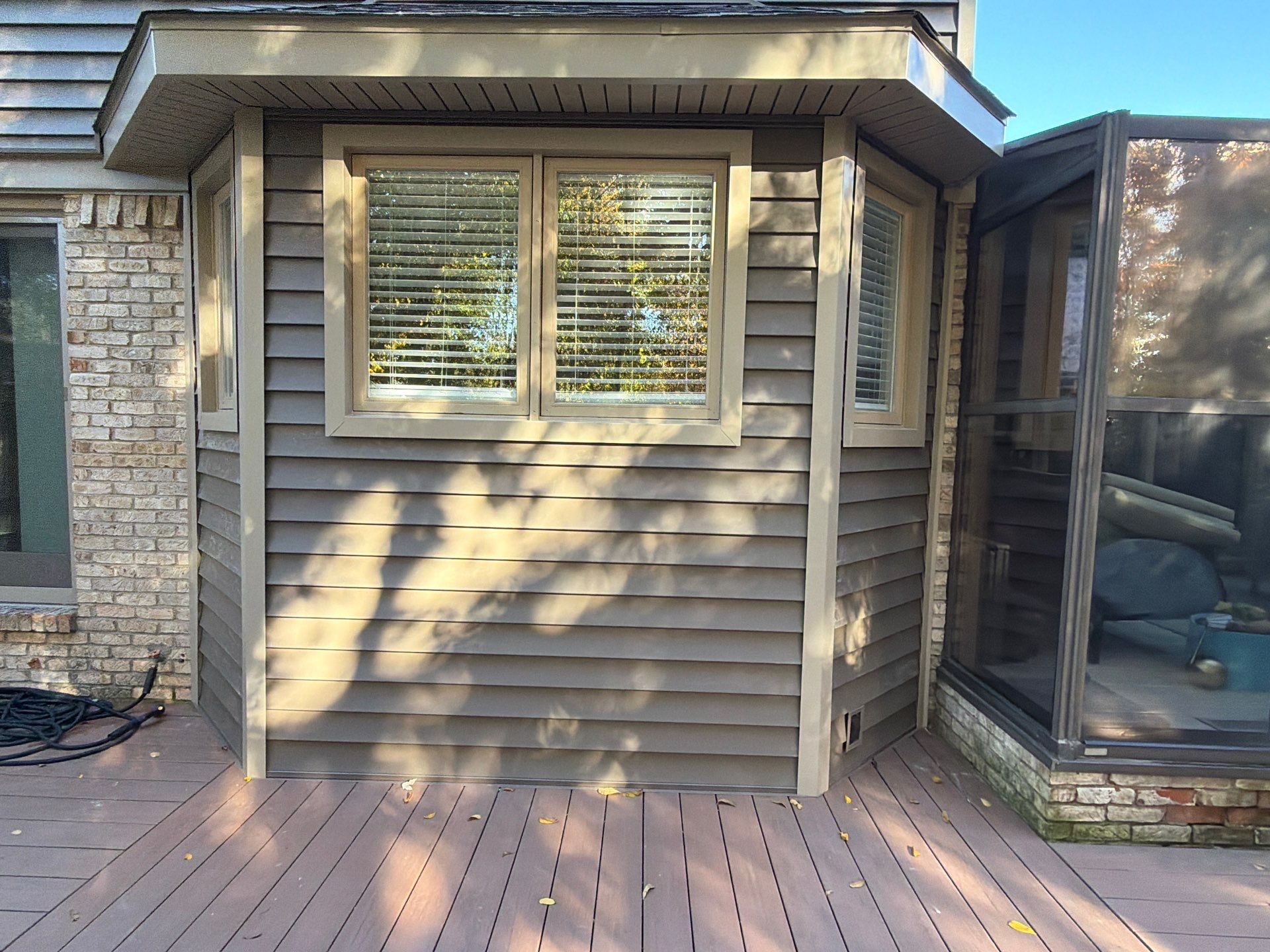 Siding Replacement using Alside D5" Flagship Brown by 180 Contractors