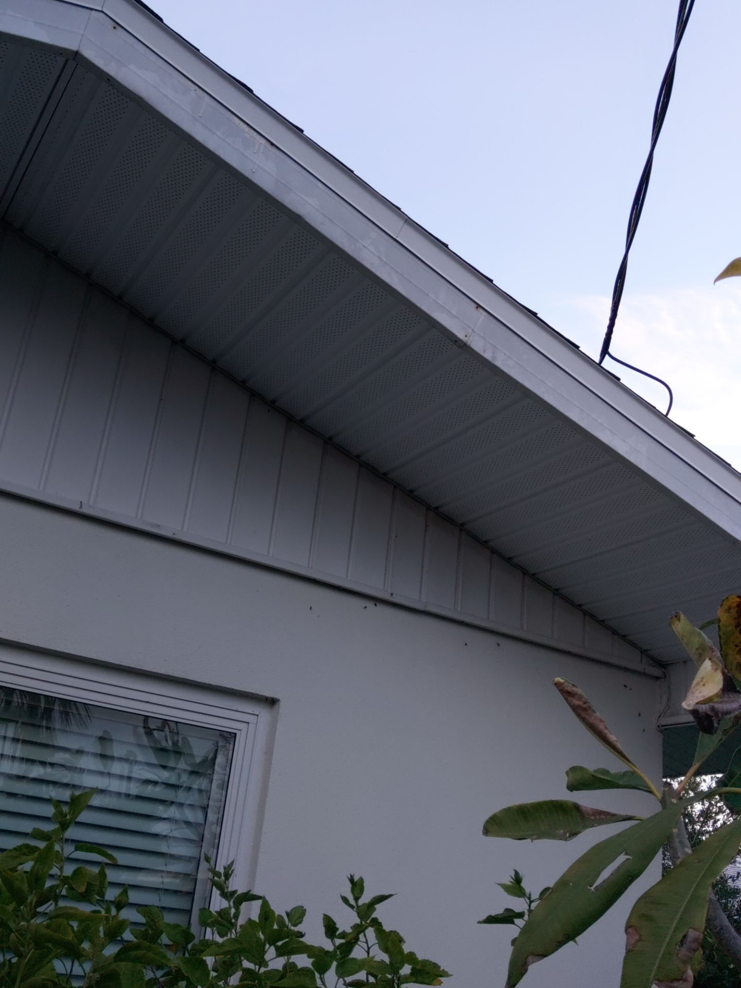 Soffit White Vinyl Installation FL by Gutter Professors
