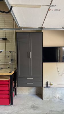 Mark M. adds cabinets to garage!