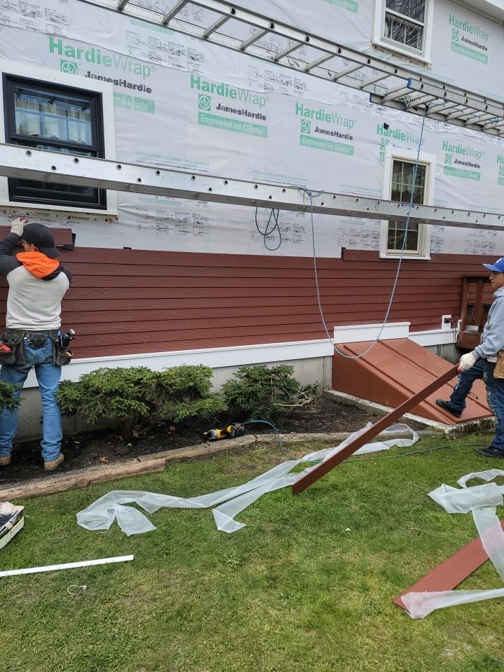 Siding Installation using James Hardie by UBrothers Construction