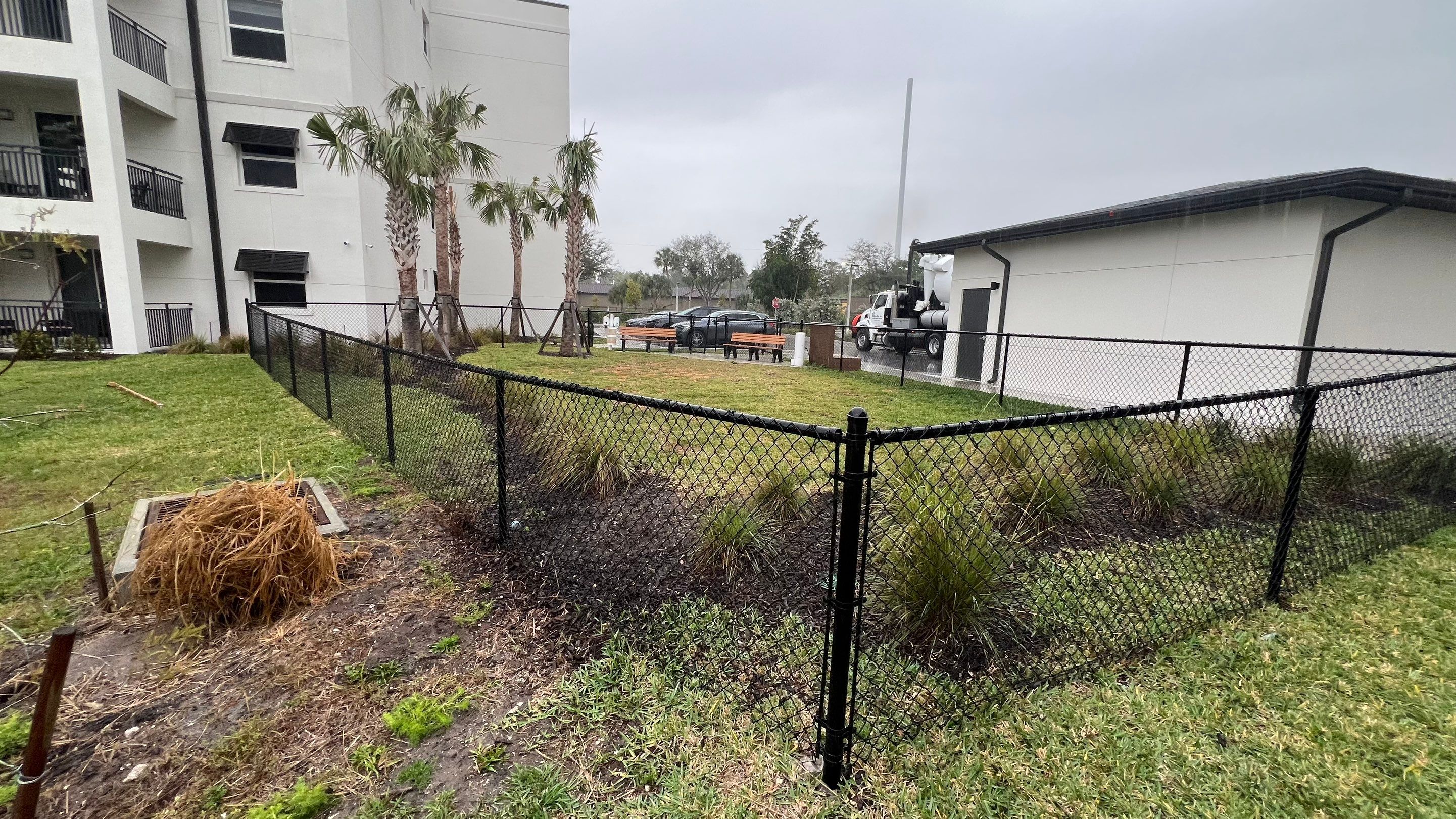 New Construction Apartment Complex Catch Basin Cleaning by APS Power & Water