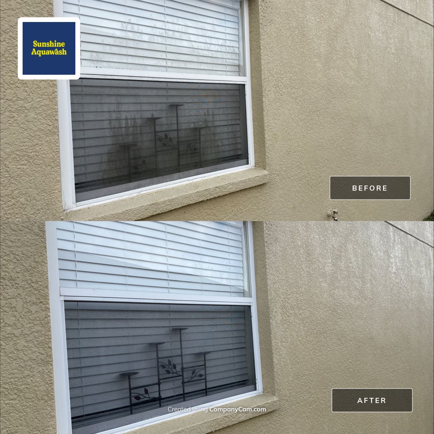 House Wash Removing Heavy Algae Buildup | River Plantation, Parrish FL by Sunshine AquaWash