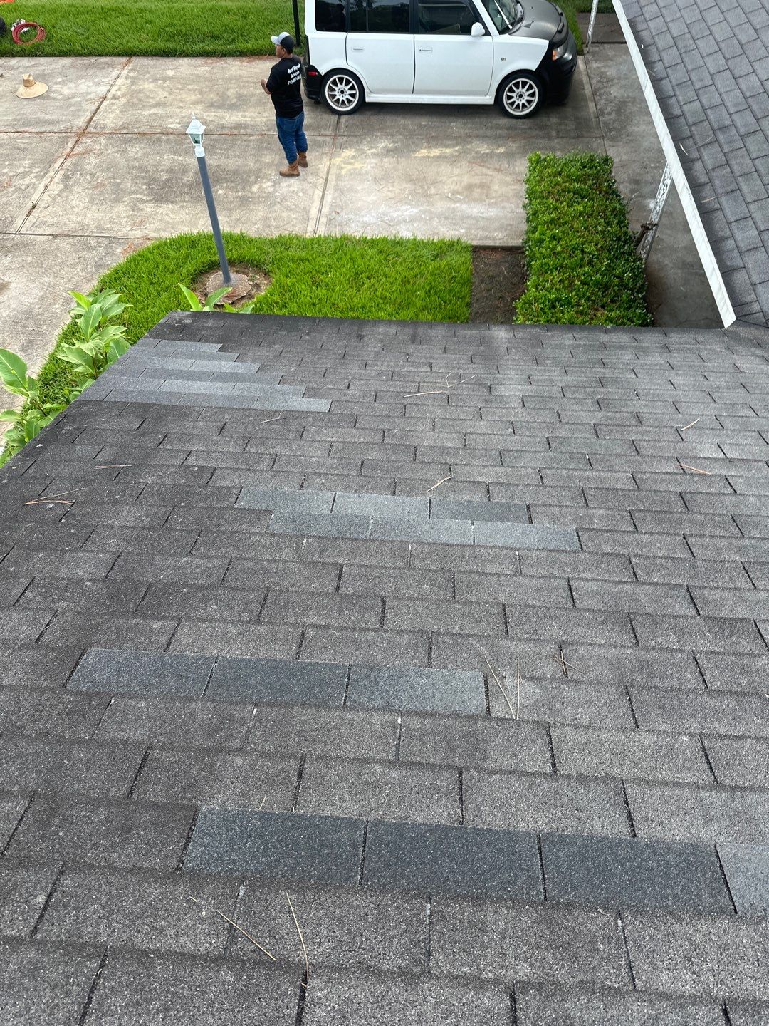 Hail Damage using Owen's Corning Duration (Lifetime) Shingles by Roof Repair Company