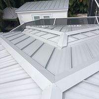 24ga 1.5" Mechanical Seam Ash Gray by Total Roofing System The Metal Roof Experts