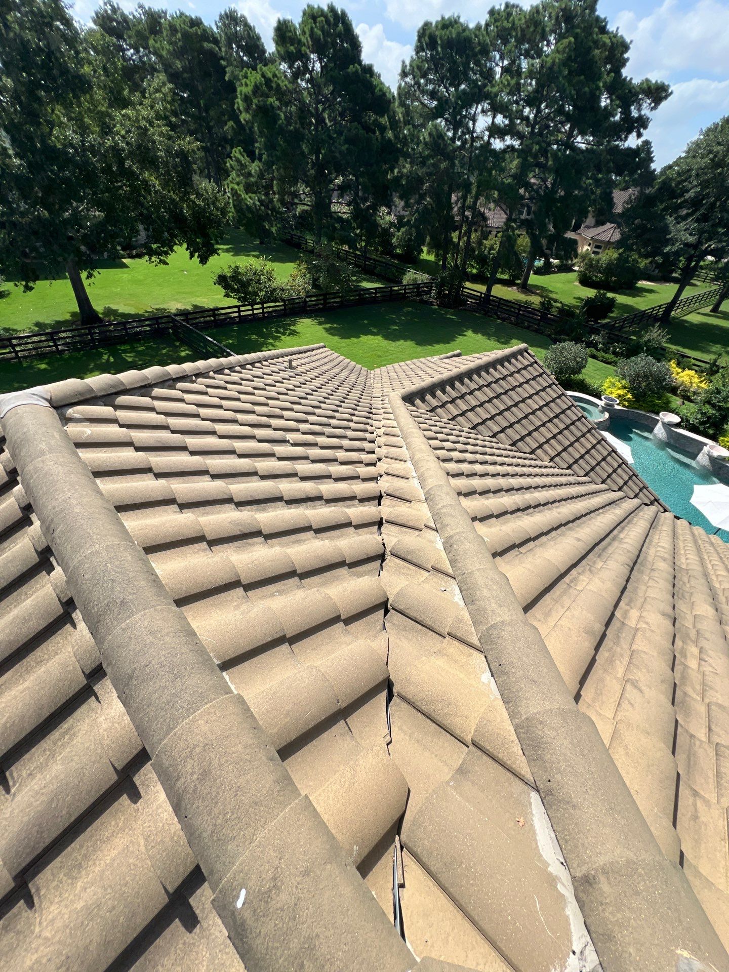 Residential Roofing Repair using tile by Roof Repair Company